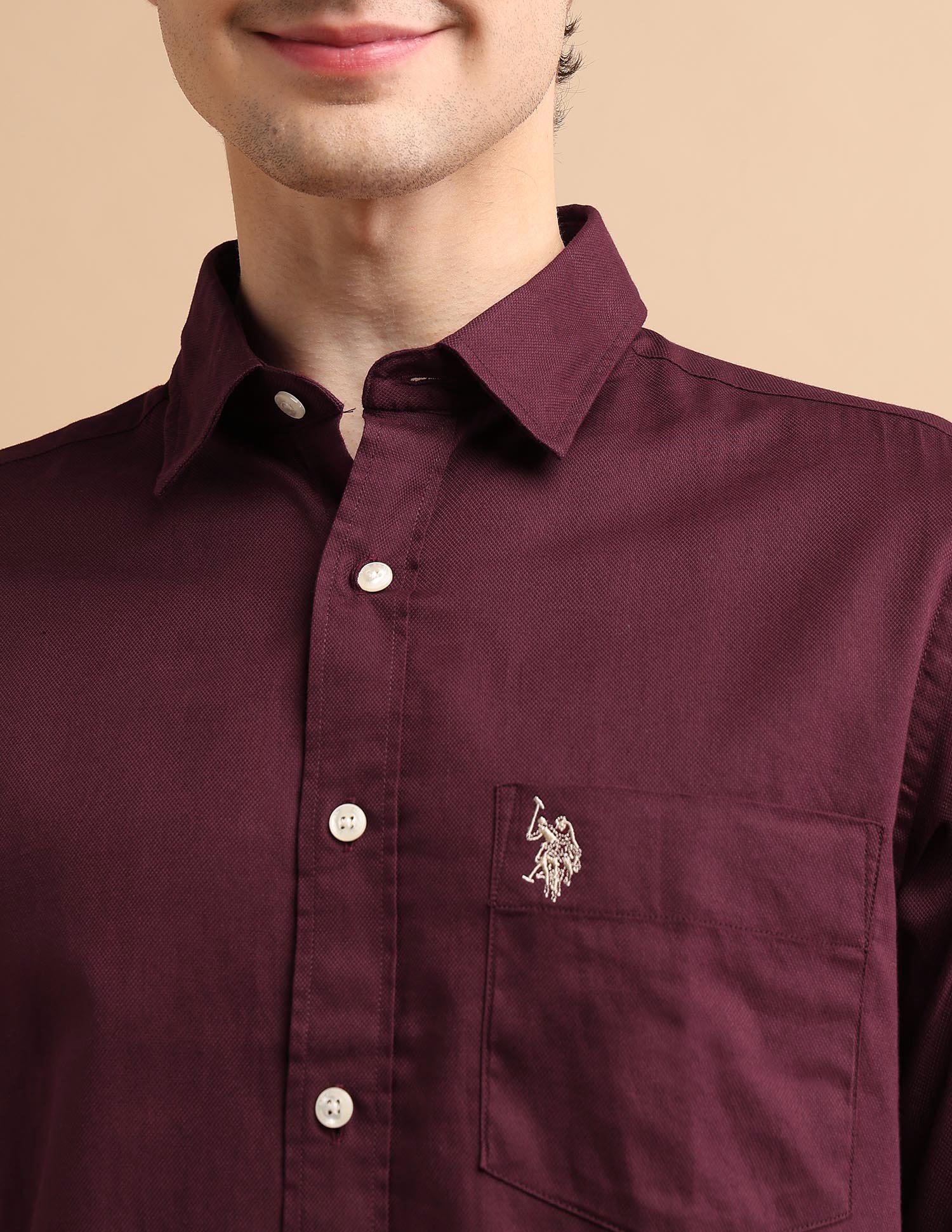 Cotton Dobby Shirt - Image 7