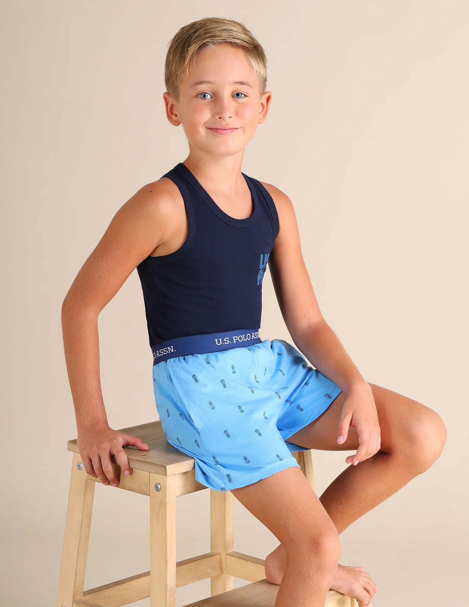 Pineapple Print EKX01 Lounge Shorts - Pack Of 2 - Image 3