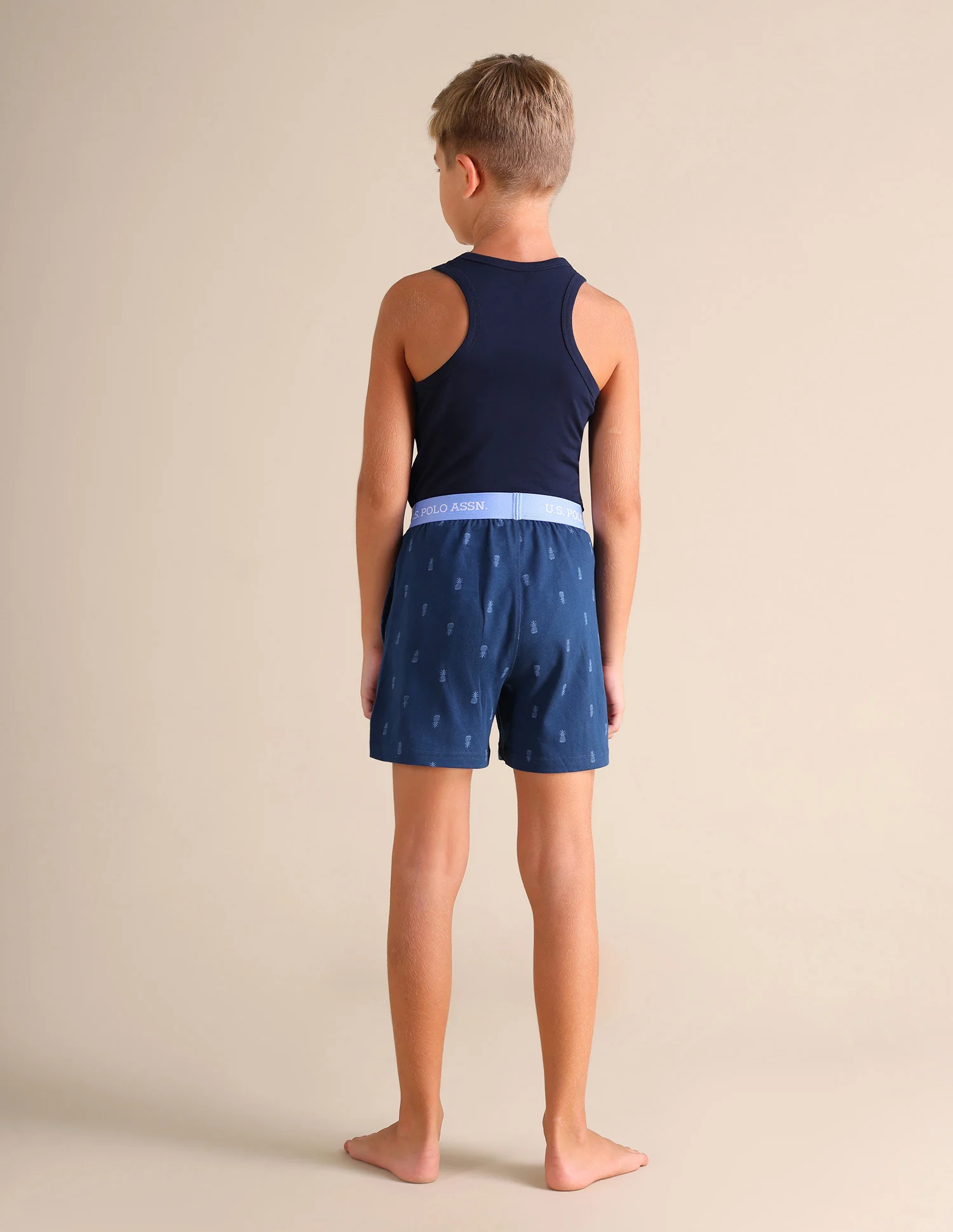Pineapple Print EKX01 Lounge Shorts - Pack Of 2 - Image 6