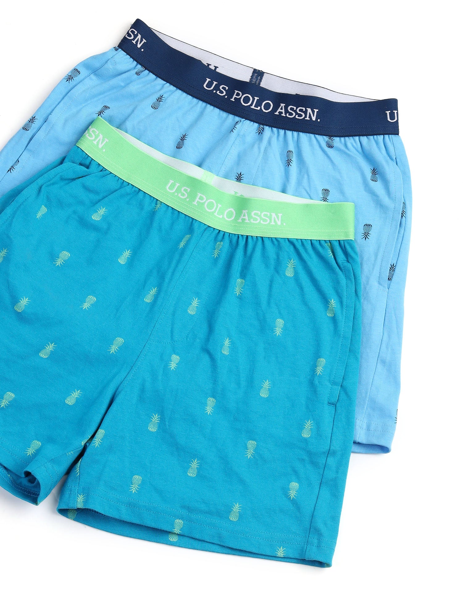 Pineapple Print EKX01 Lounge Shorts - Pack Of 2 - Image 2