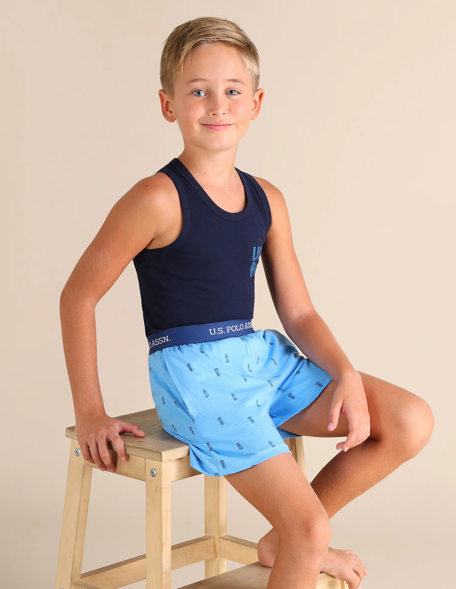 Pineapple Print EKX01 Lounge Shorts - Pack Of 2 - Image 3