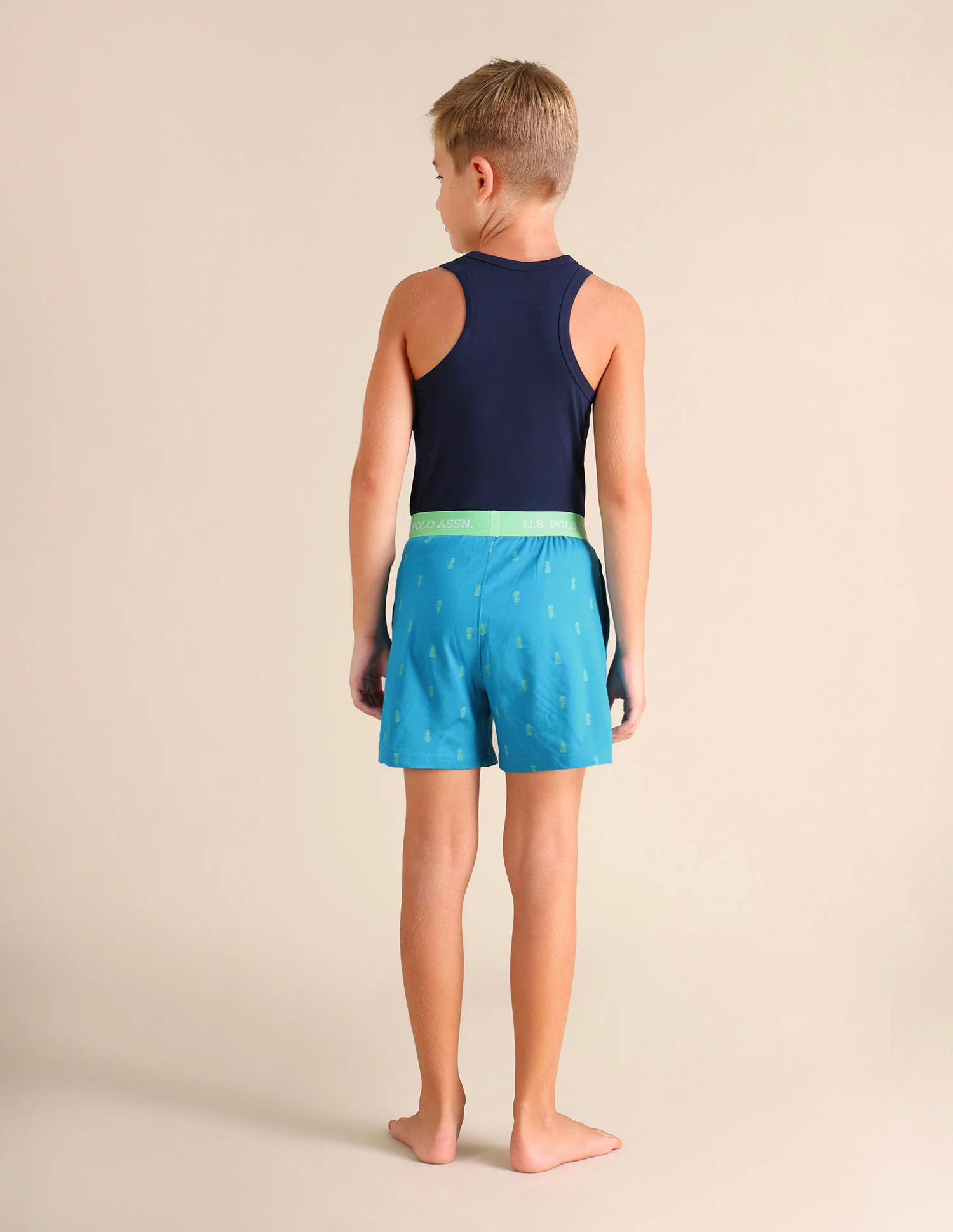 Pineapple Print EKX01 Lounge Shorts - Pack Of 2 - Image 7