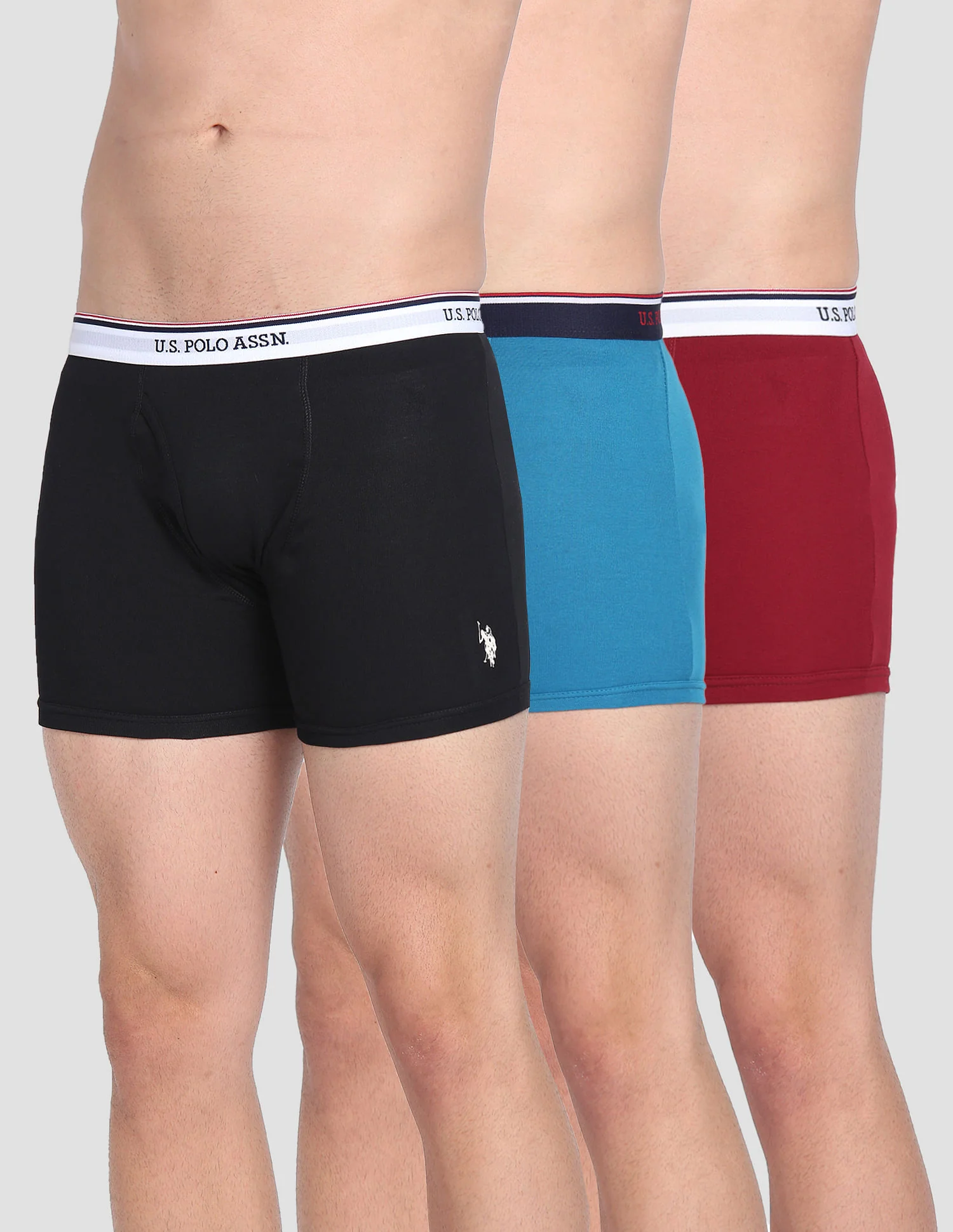 Cotton Mid Rise 1667 Trunks - Pack Of 3 - Image 6