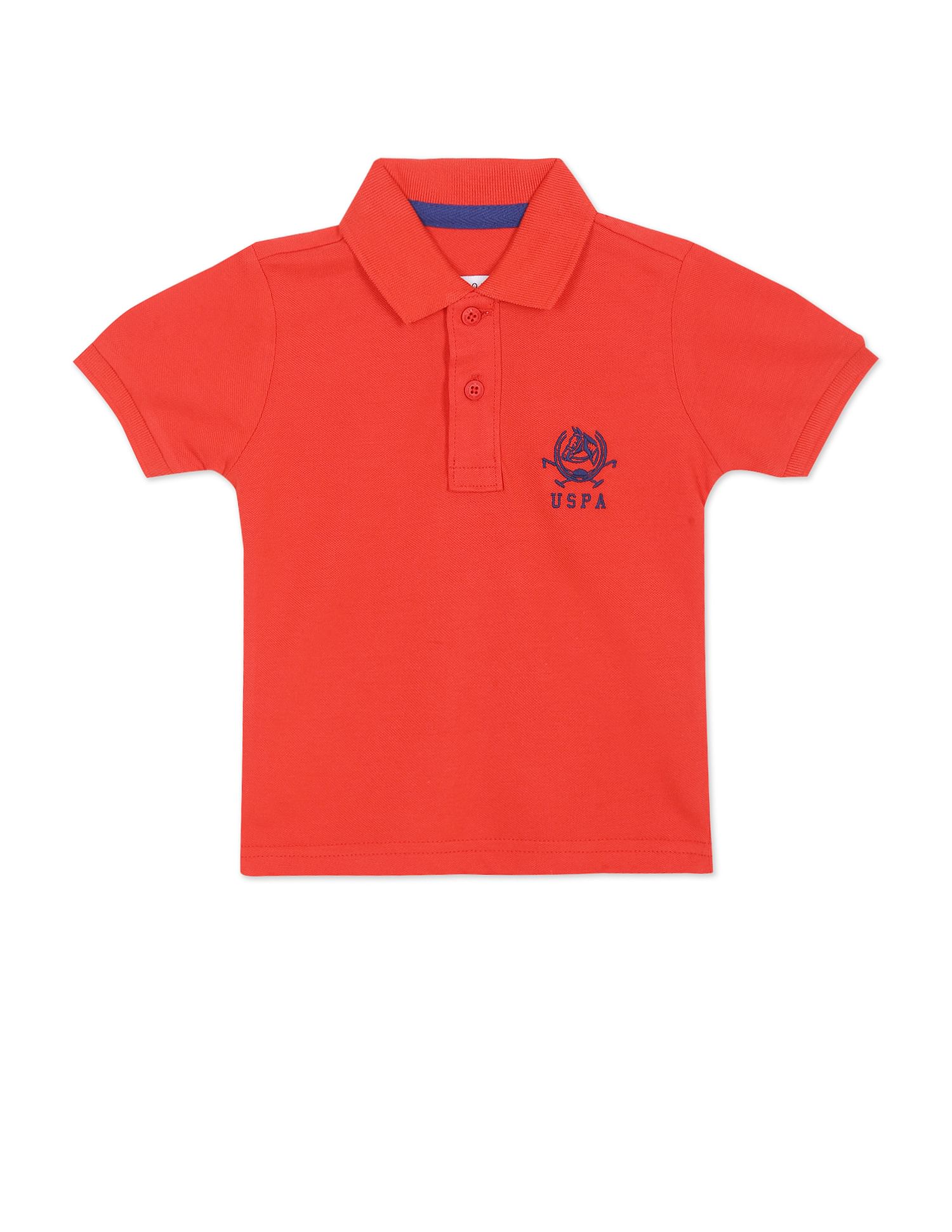 Cotton Pique Logo Polo Shirt