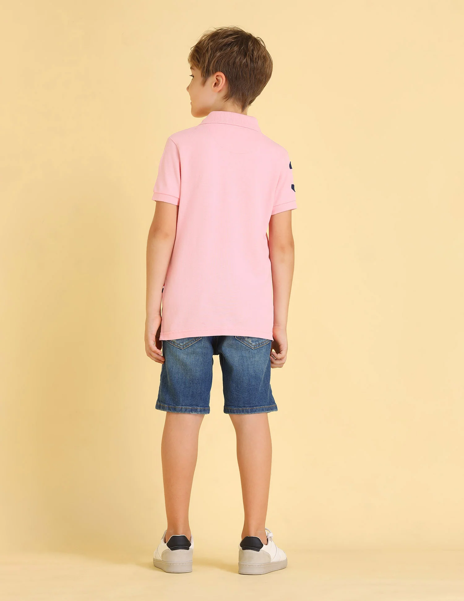 Cotton Pique Solid Polo Shirt - Image 4