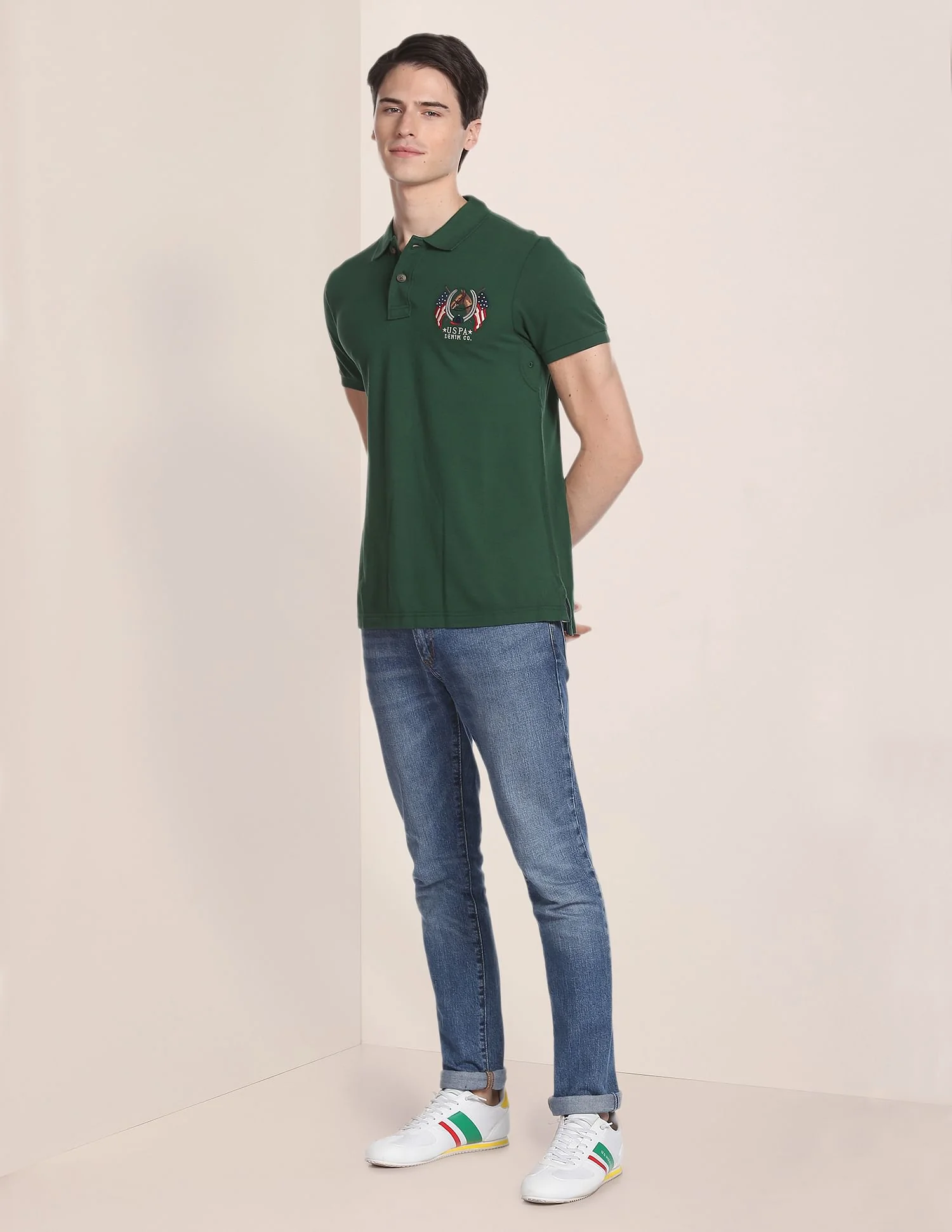 Cotton Solid Polo Shirt - Image 3