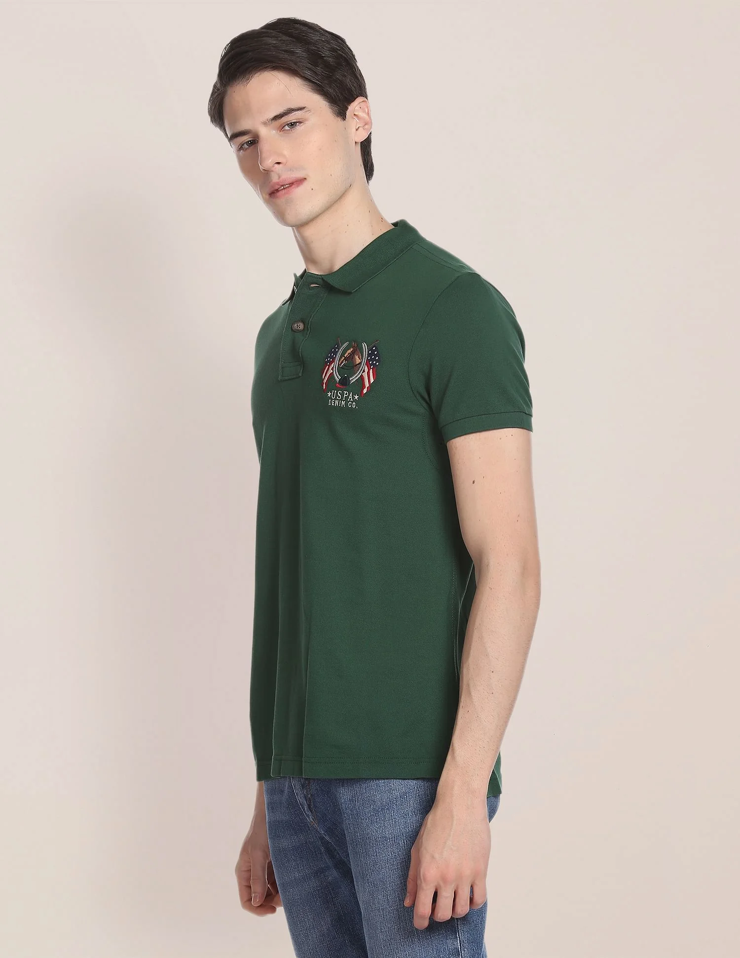 Cotton Solid Polo Shirt - Image 4