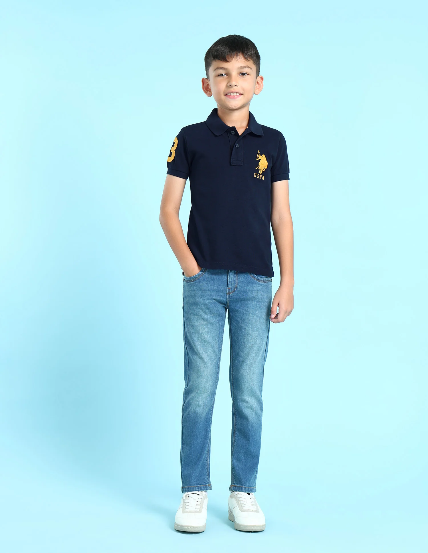 Cotton Solid Polo Shirt - Image 3