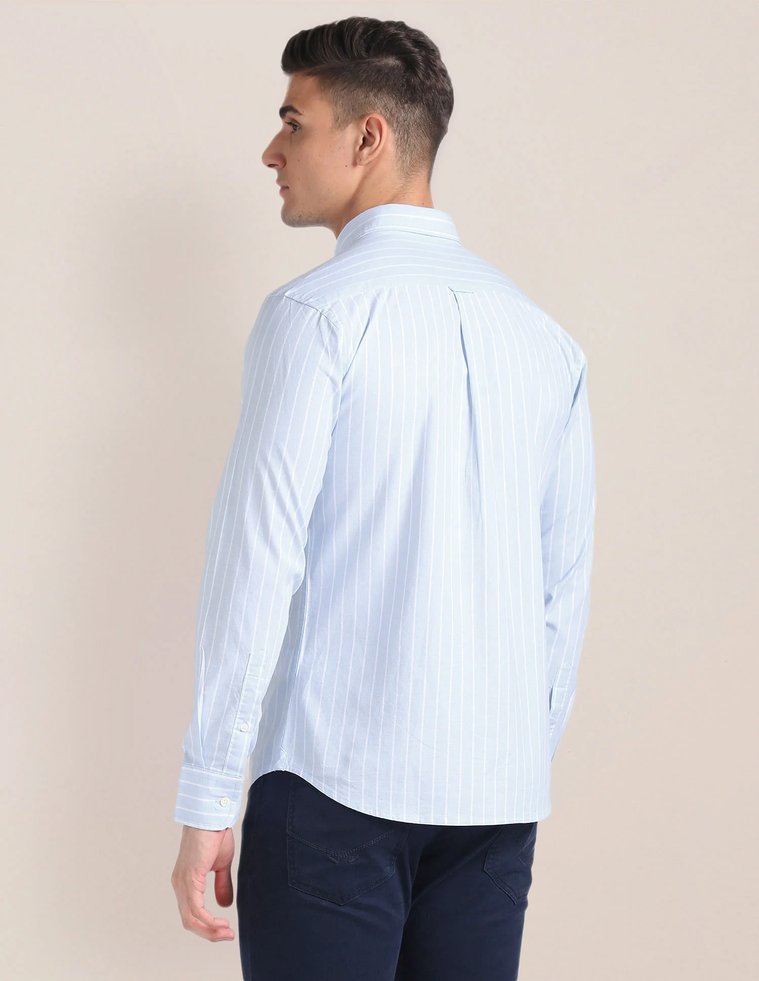 Cotton Stretch Tailored Fit Shirt - Image 5