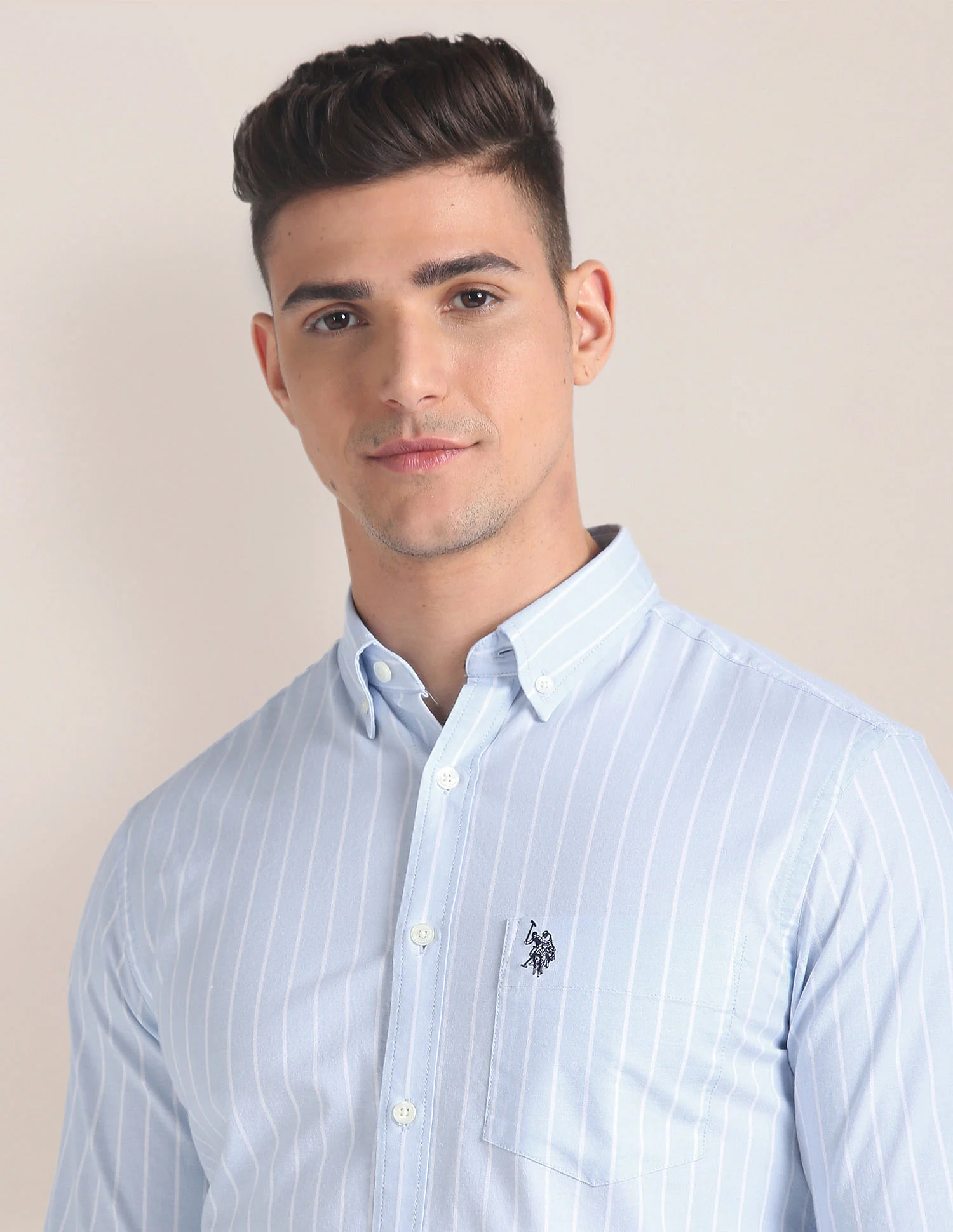 Cotton Stretch Tailored Fit Shirt - Image 7