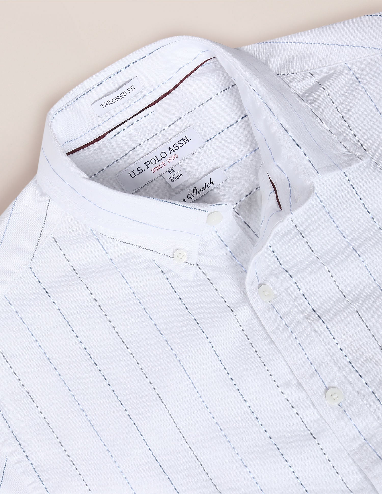 Cotton Stretch Vertical Stripe Shirt - Image 2