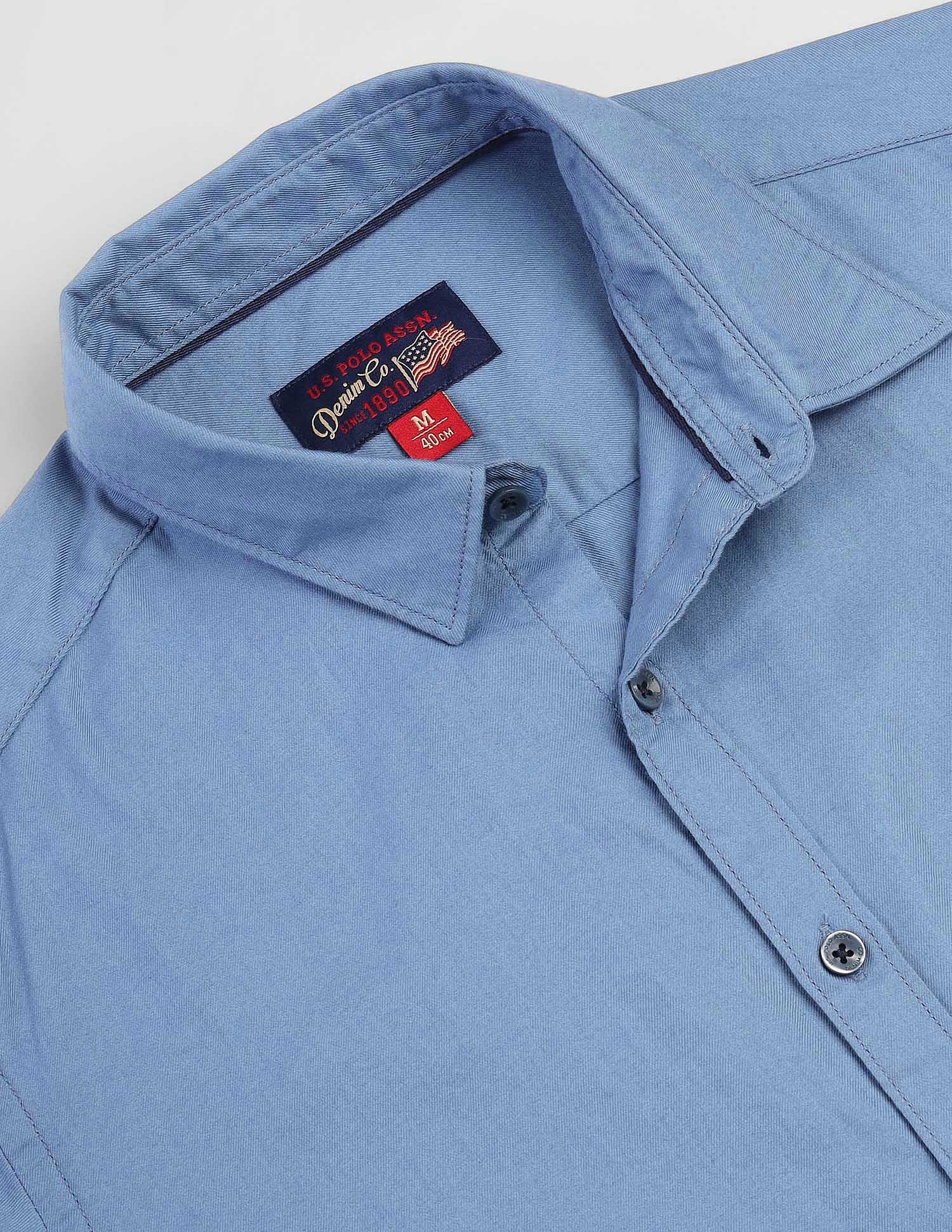 Cotton Twill Slim Shirt - Image 2