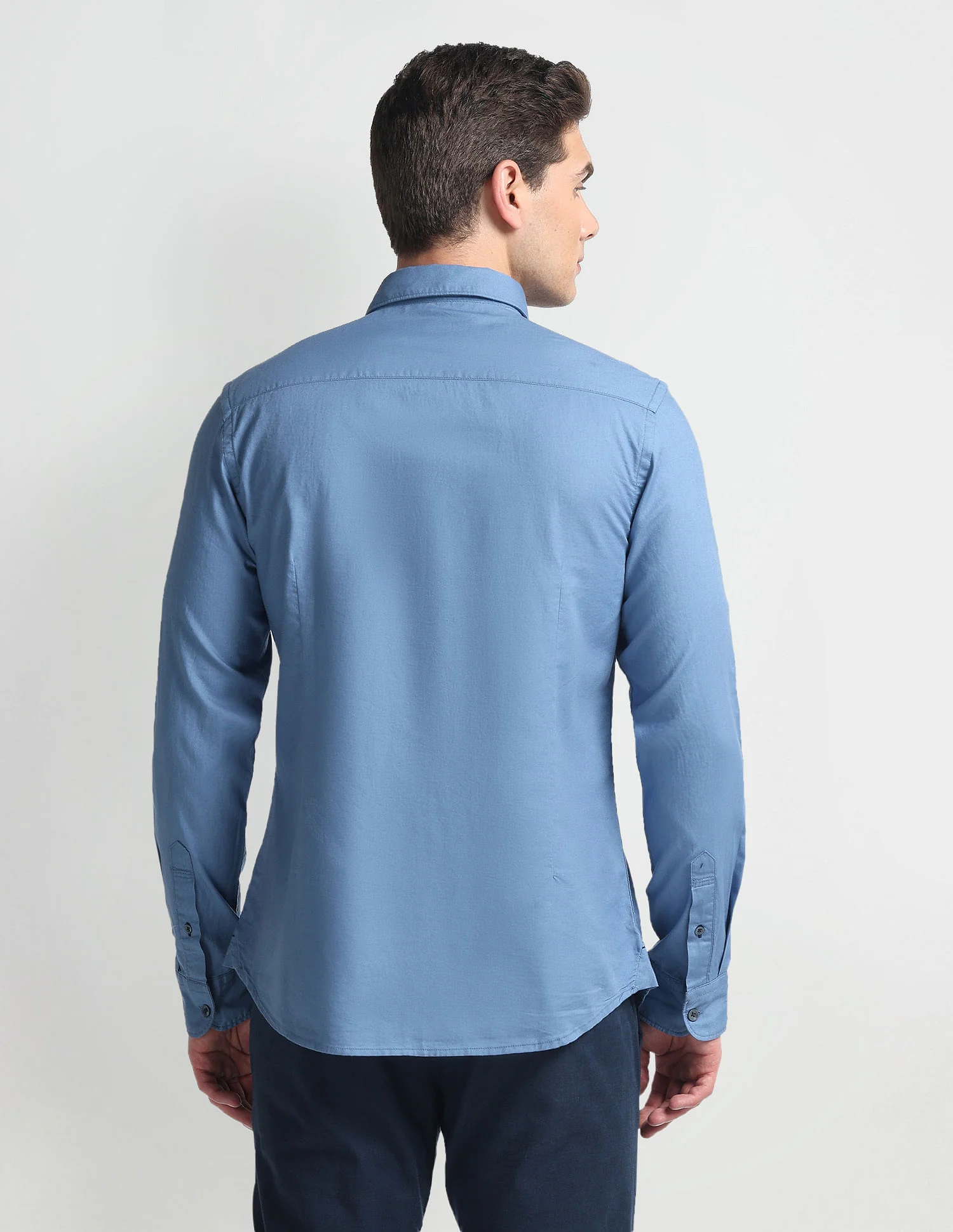 Cotton Twill Slim Shirt - Image 5