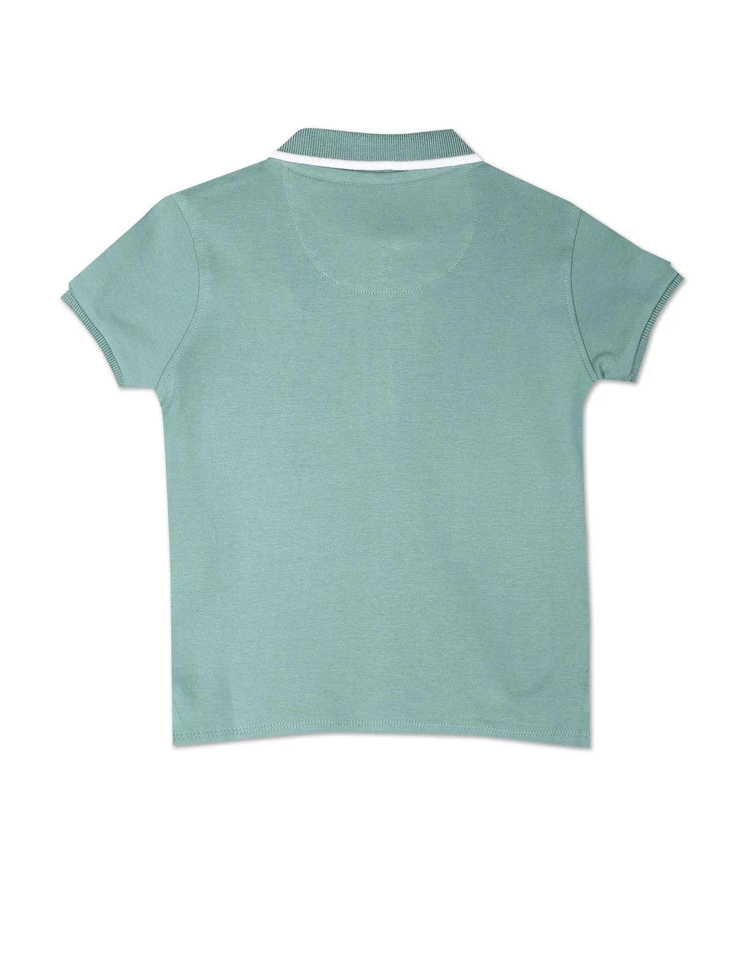 Cotton Zipper Coordinate Polo Shirt - Image 2