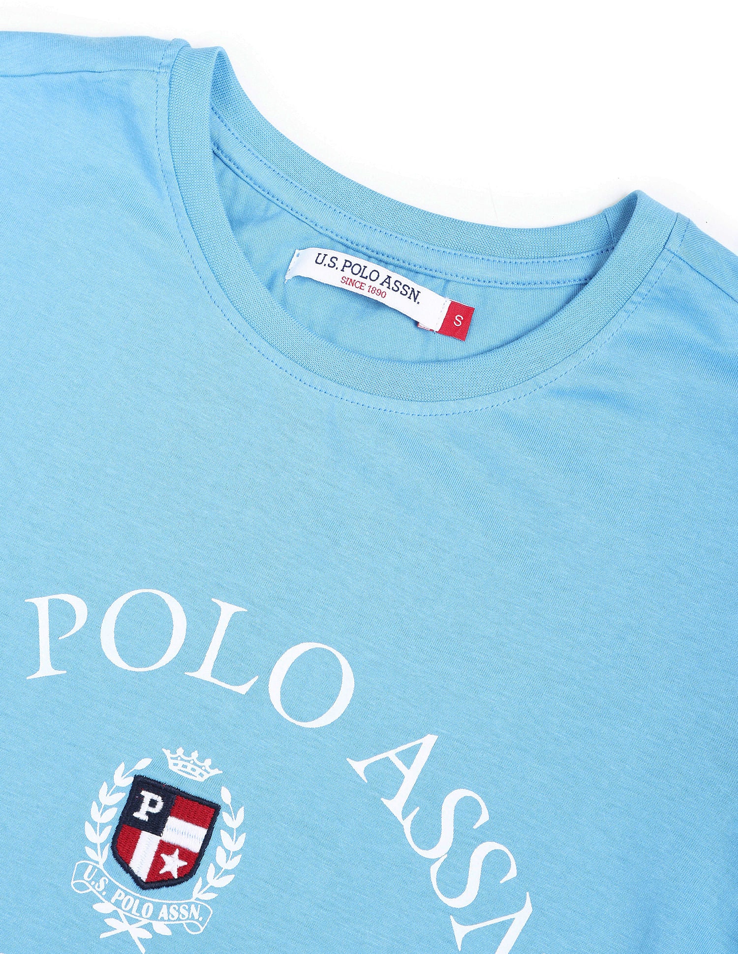 Crew Neck Appliqued Crest T-Shirt - Image 2