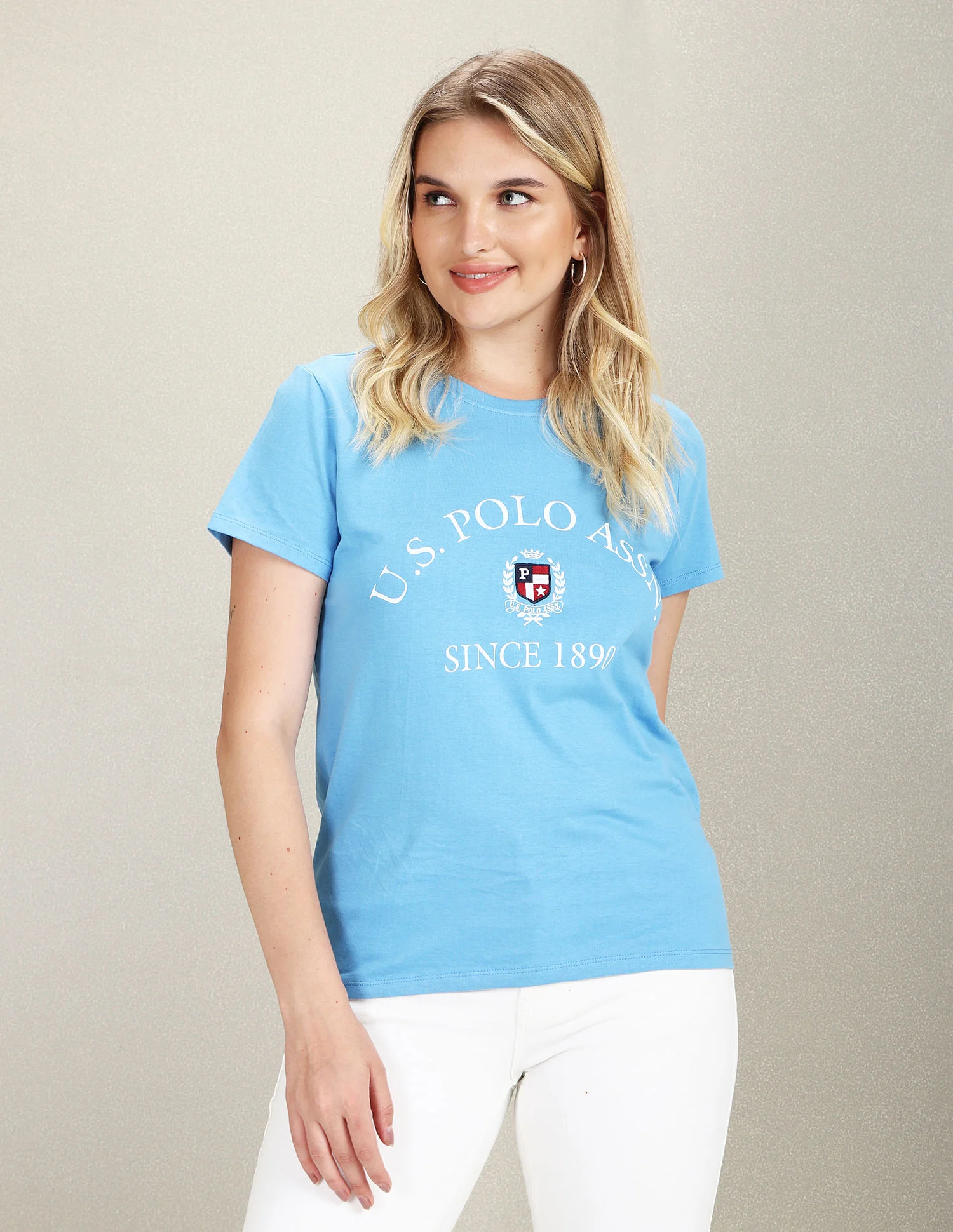 Crew Neck Appliqued Crest T-Shirt - Image 6