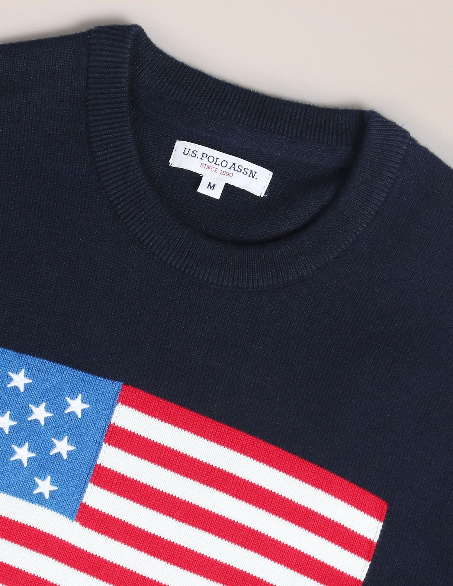 Crew Neck Brand Embroidered Sweater - Image 2