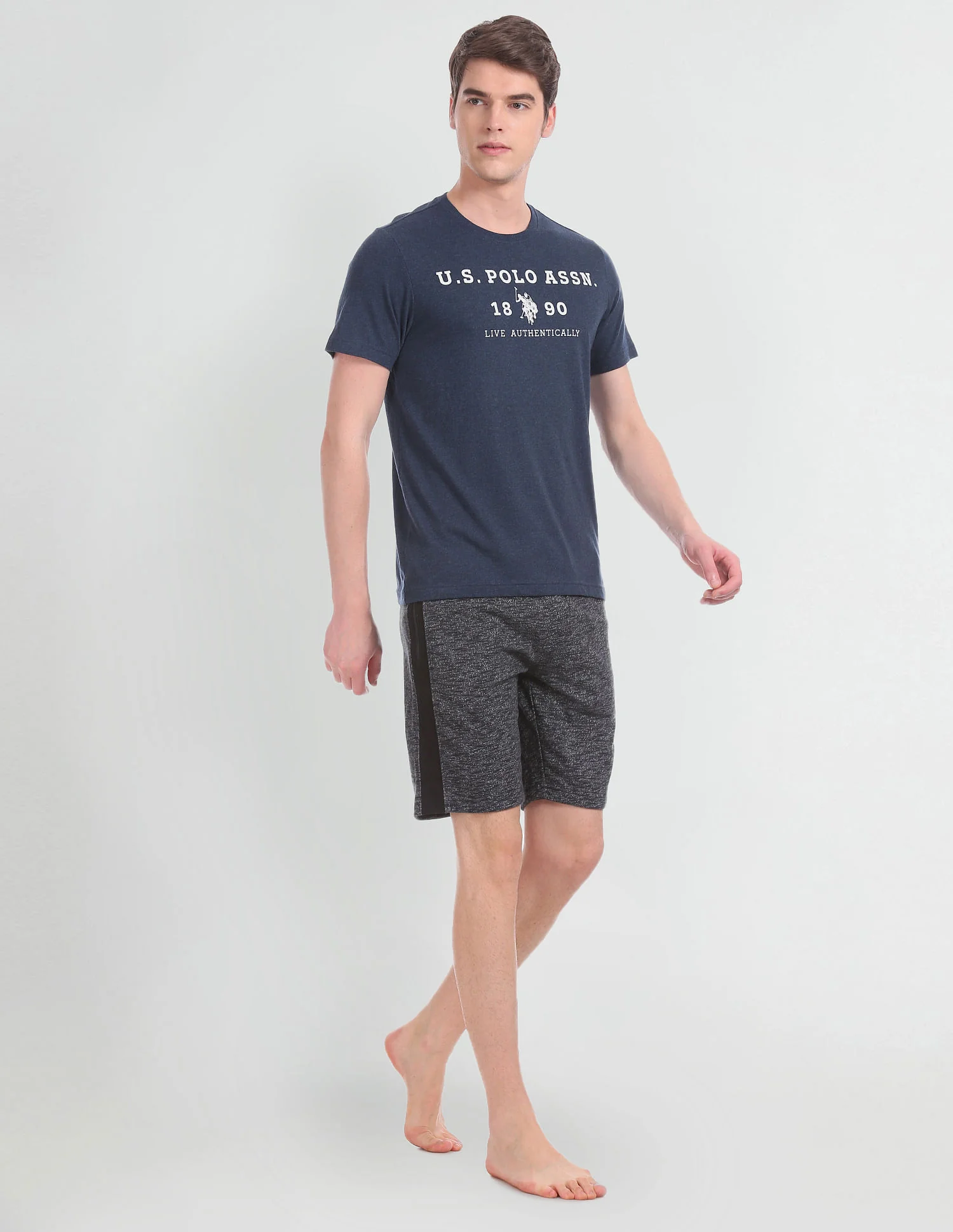 Crew Neck Brand Print I683 Lounge T-Shirt - Pack Of 1 - Image 2