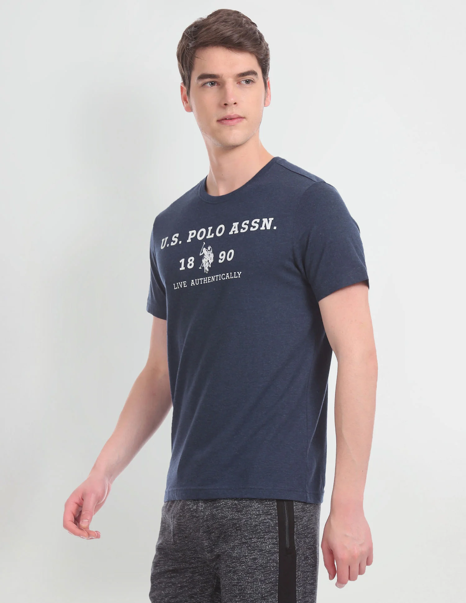Crew Neck Brand Print I683 Lounge T-Shirt - Pack Of 1 - Image 3