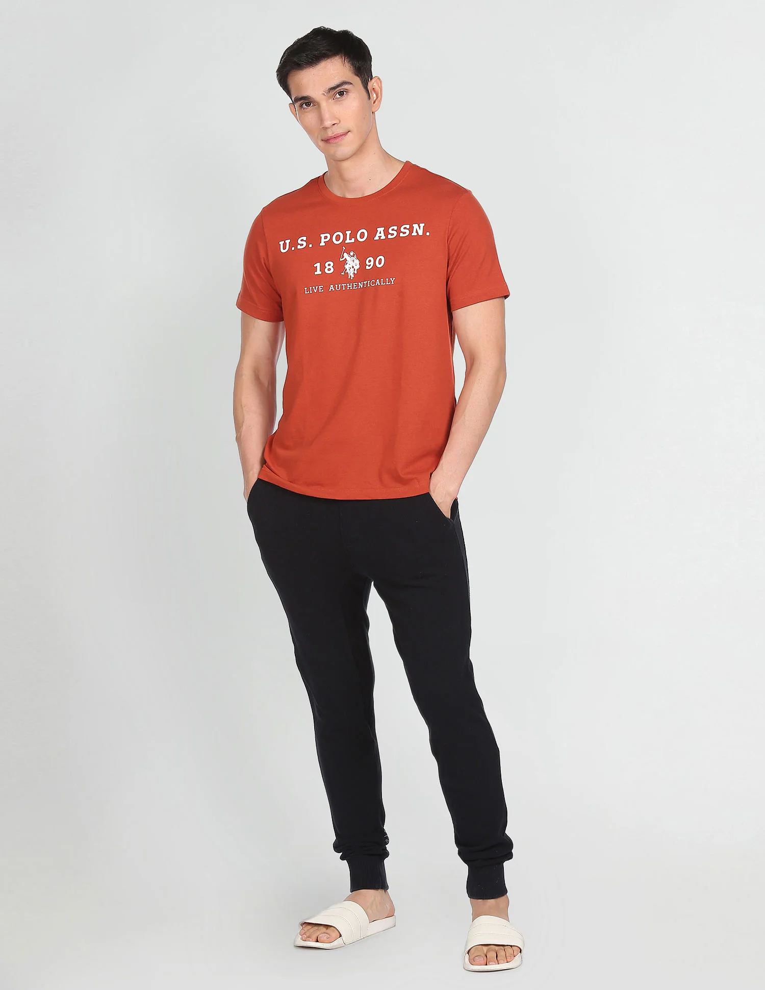 Crew Neck Brand Print I683 Lounge T-Shirt - Pack Of 1 - Image 3