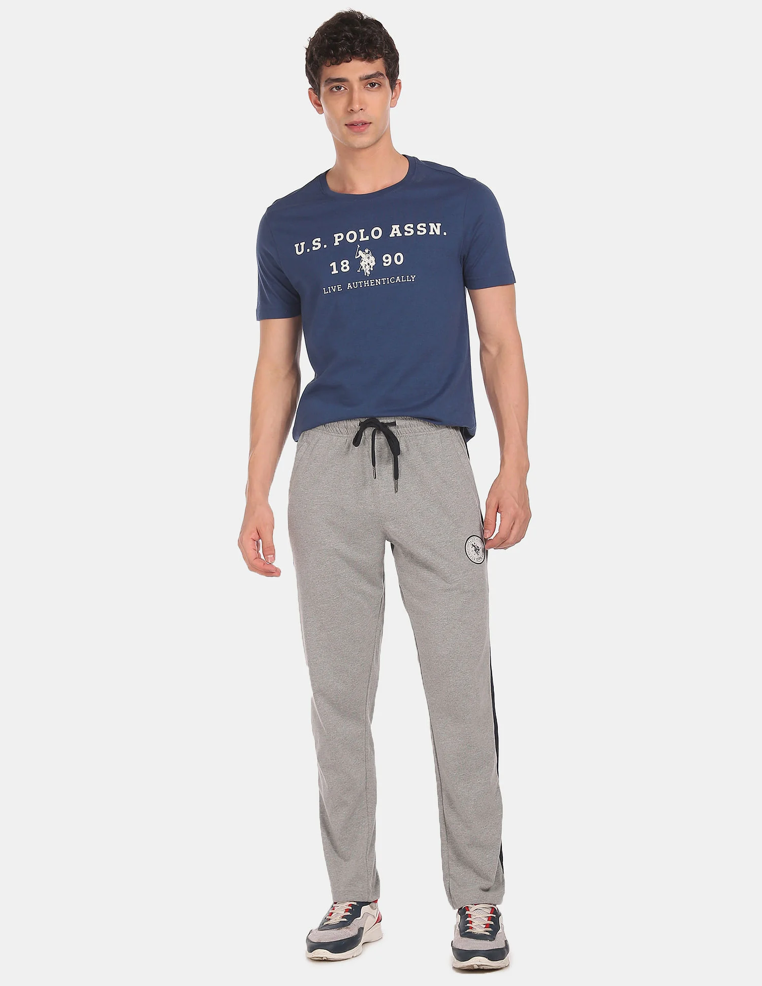 Crew Neck Brand Print I683 Lounge T-Shirt - Pack Of 1 - Image 2