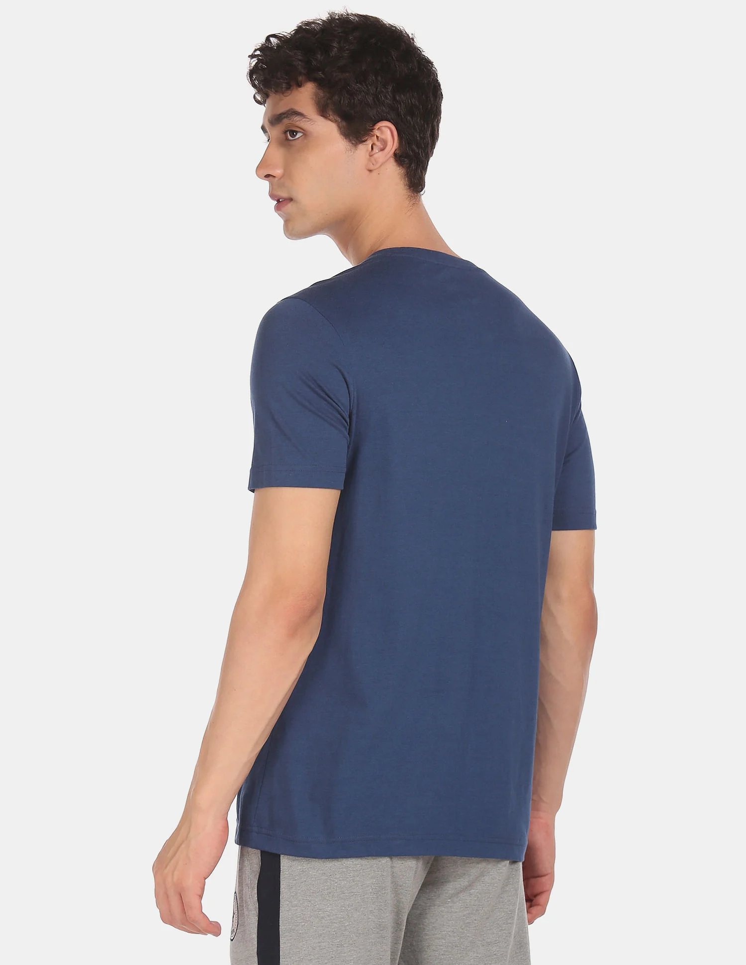 Crew Neck Brand Print I683 Lounge T-Shirt - Pack Of 1 - Image 4