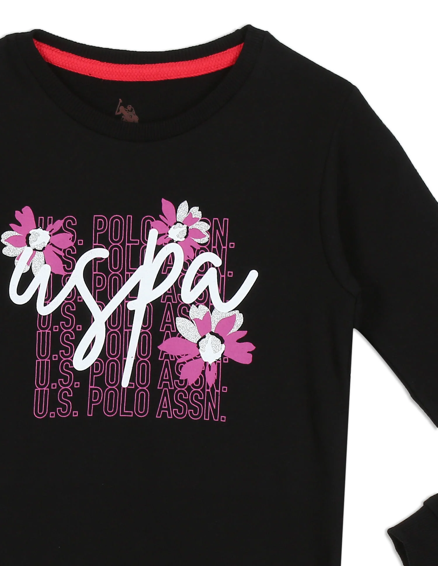 Crew Neck Brand Print Sweatshirt - Image 4