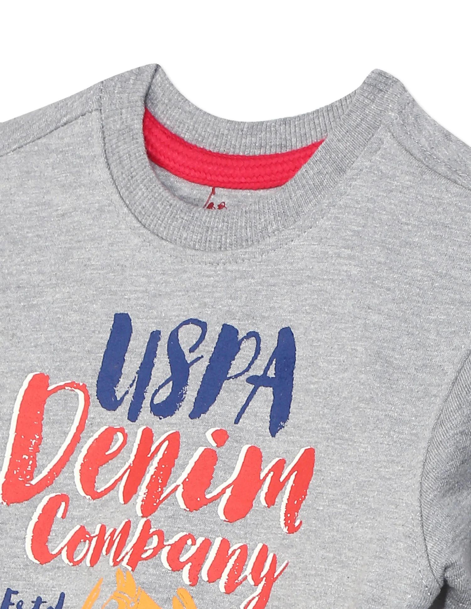 Crew Neck Brand Print Sweatshirt - Image 3
