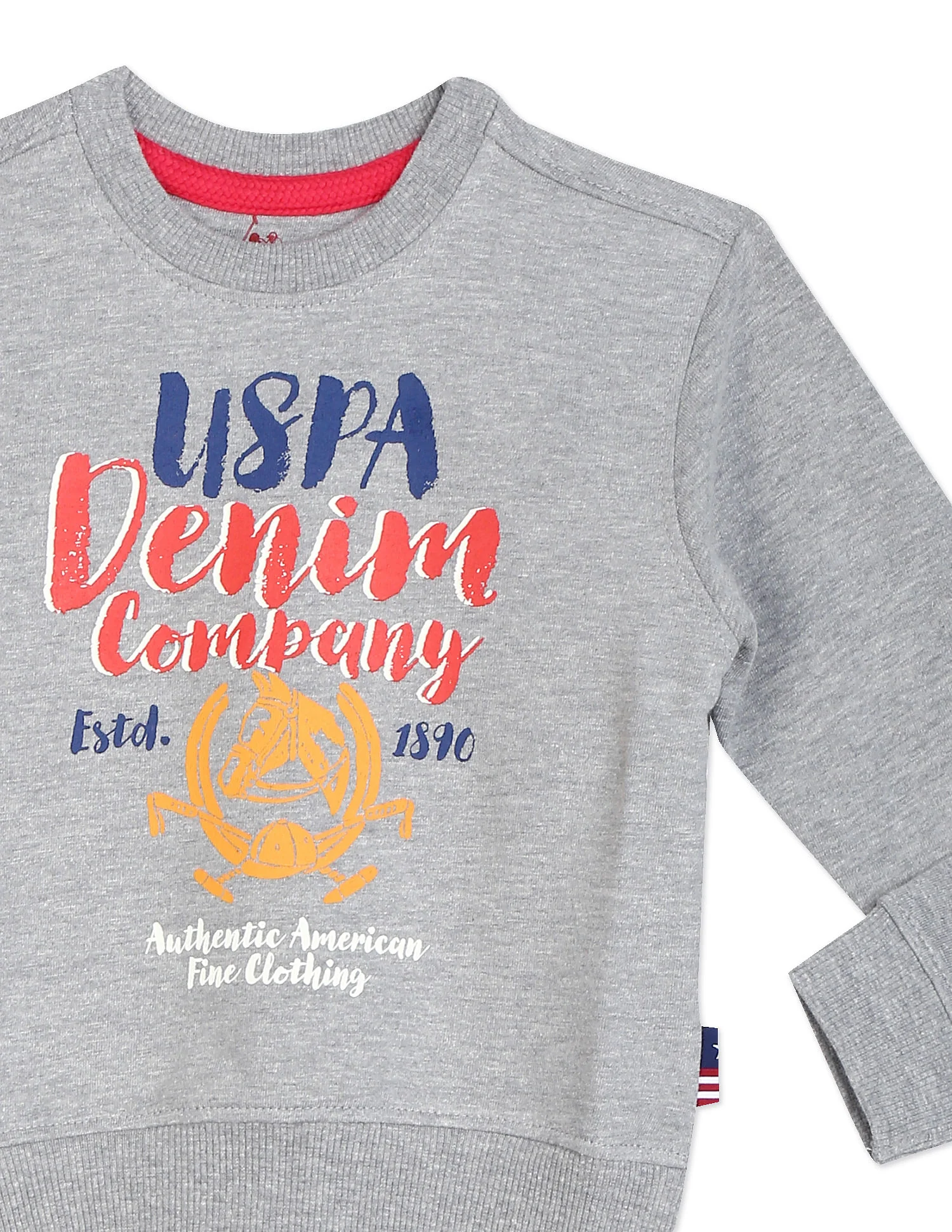 Crew Neck Brand Print Sweatshirt - Image 4