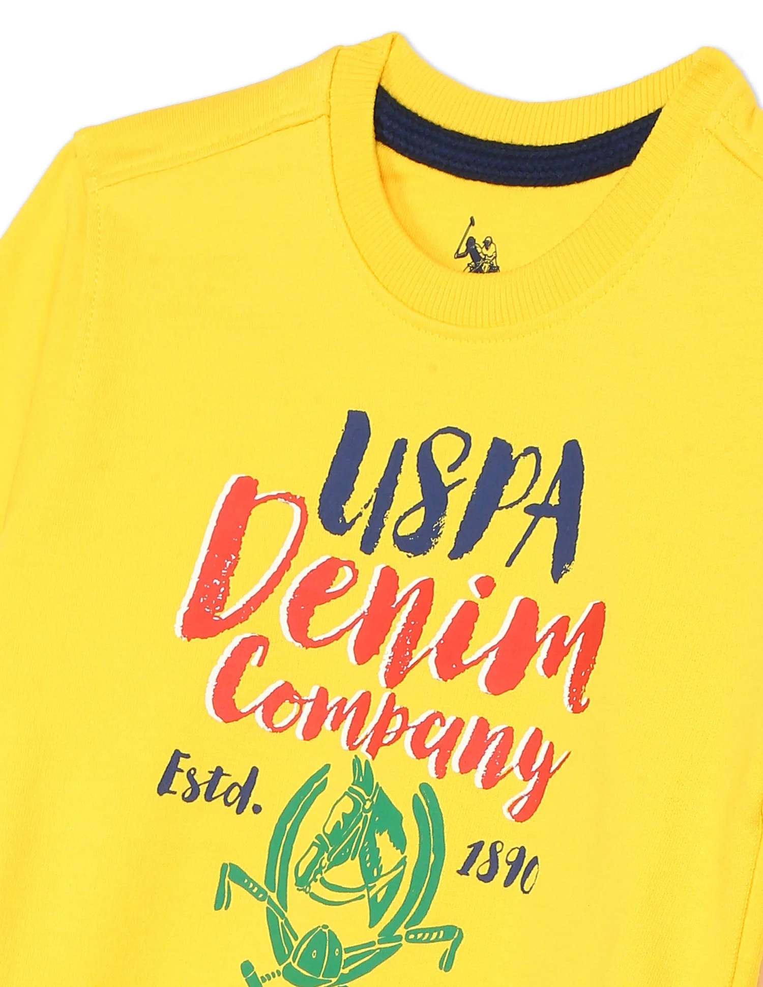 Crew Neck Brand Print Sweatshirt - Image 3