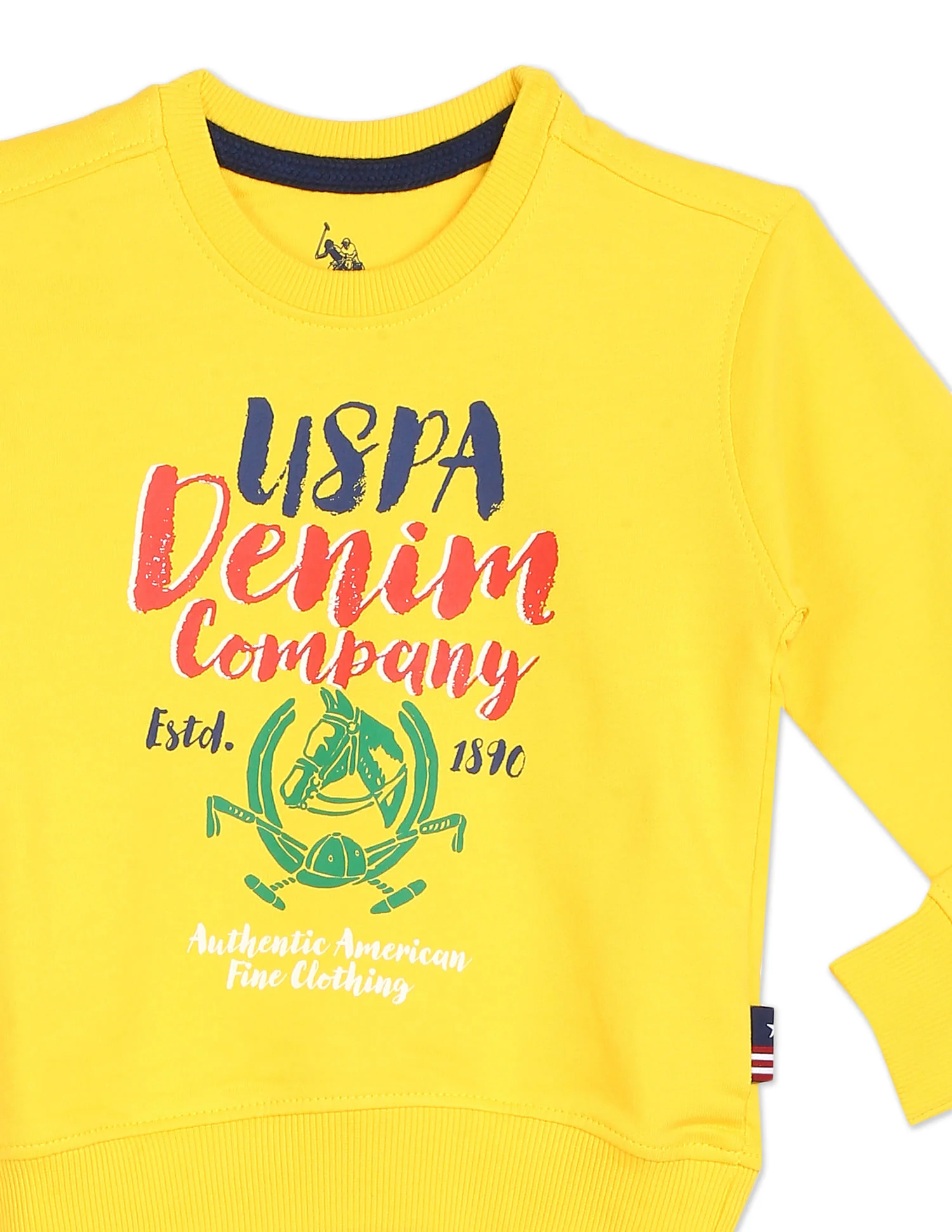 Crew Neck Brand Print Sweatshirt - Image 4