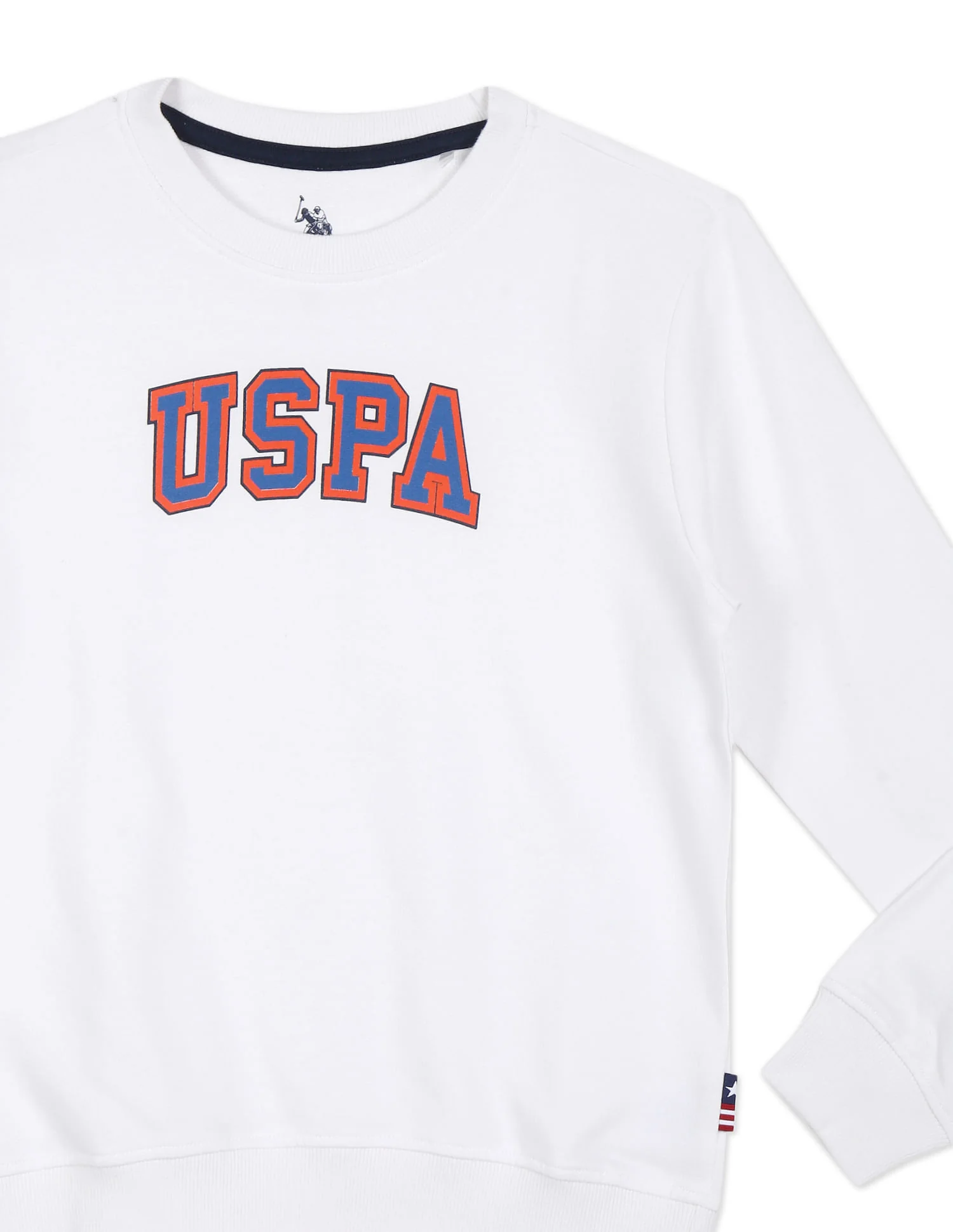 Crew Neck Brand Print Sweatshirt - Image 4