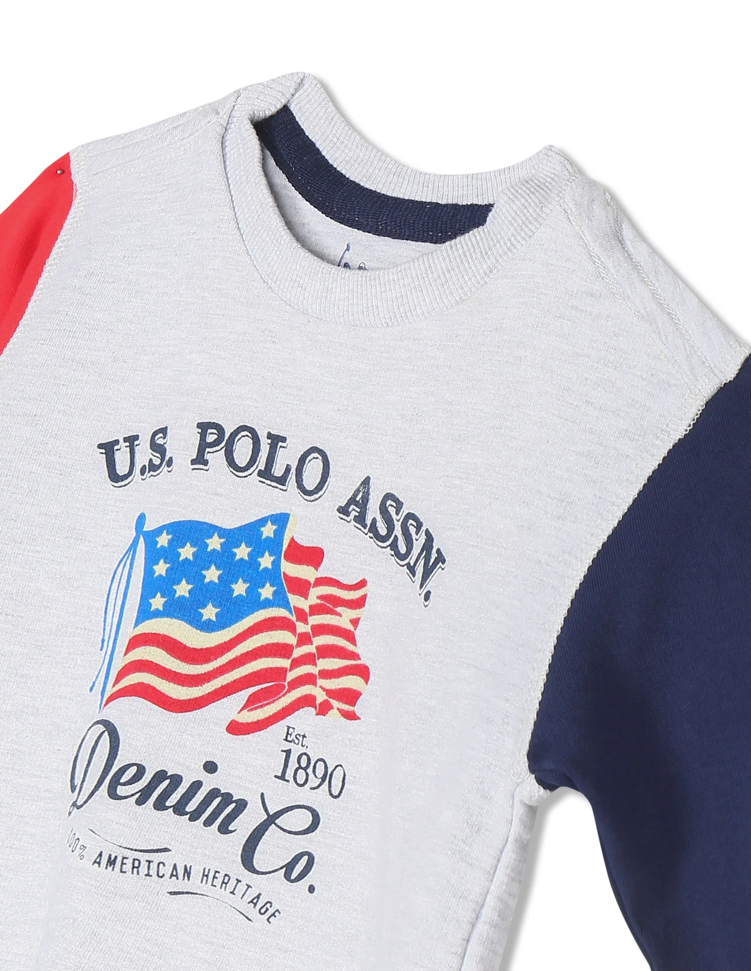 Crew Neck Brand Print Sweatshirt - Image 3
