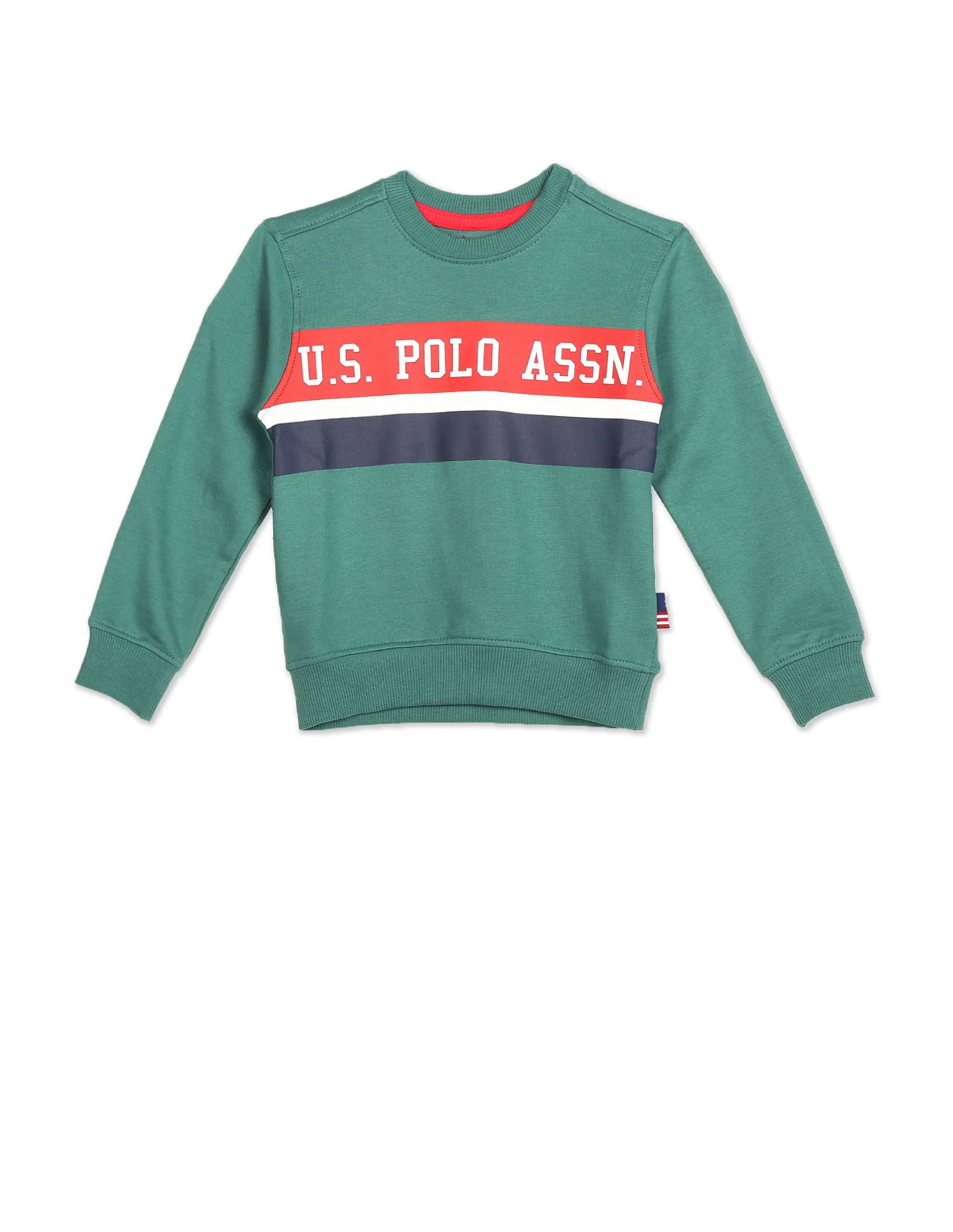 Crew Neck Brand Print Sweatshirt