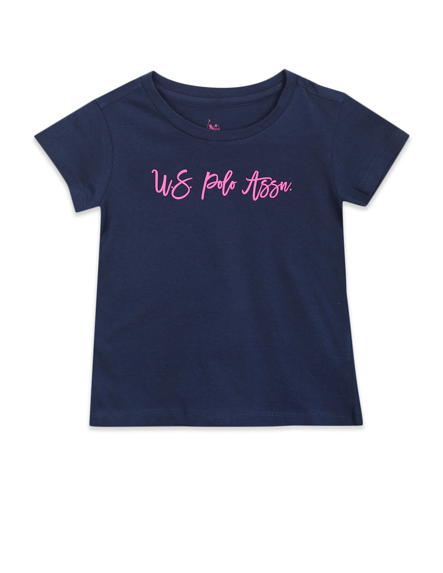 Crew Neck Brand Print T-Shirt