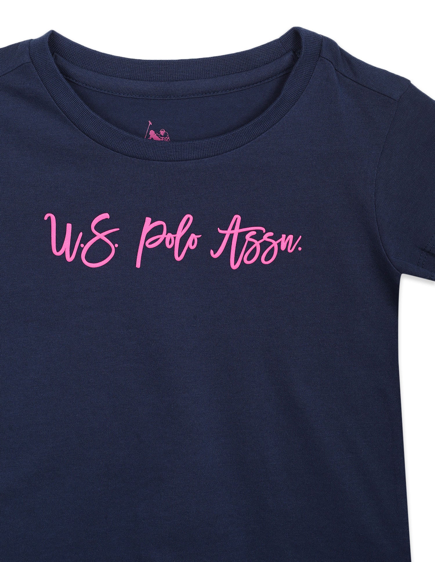 Crew Neck Brand Print T-Shirt - Image 4