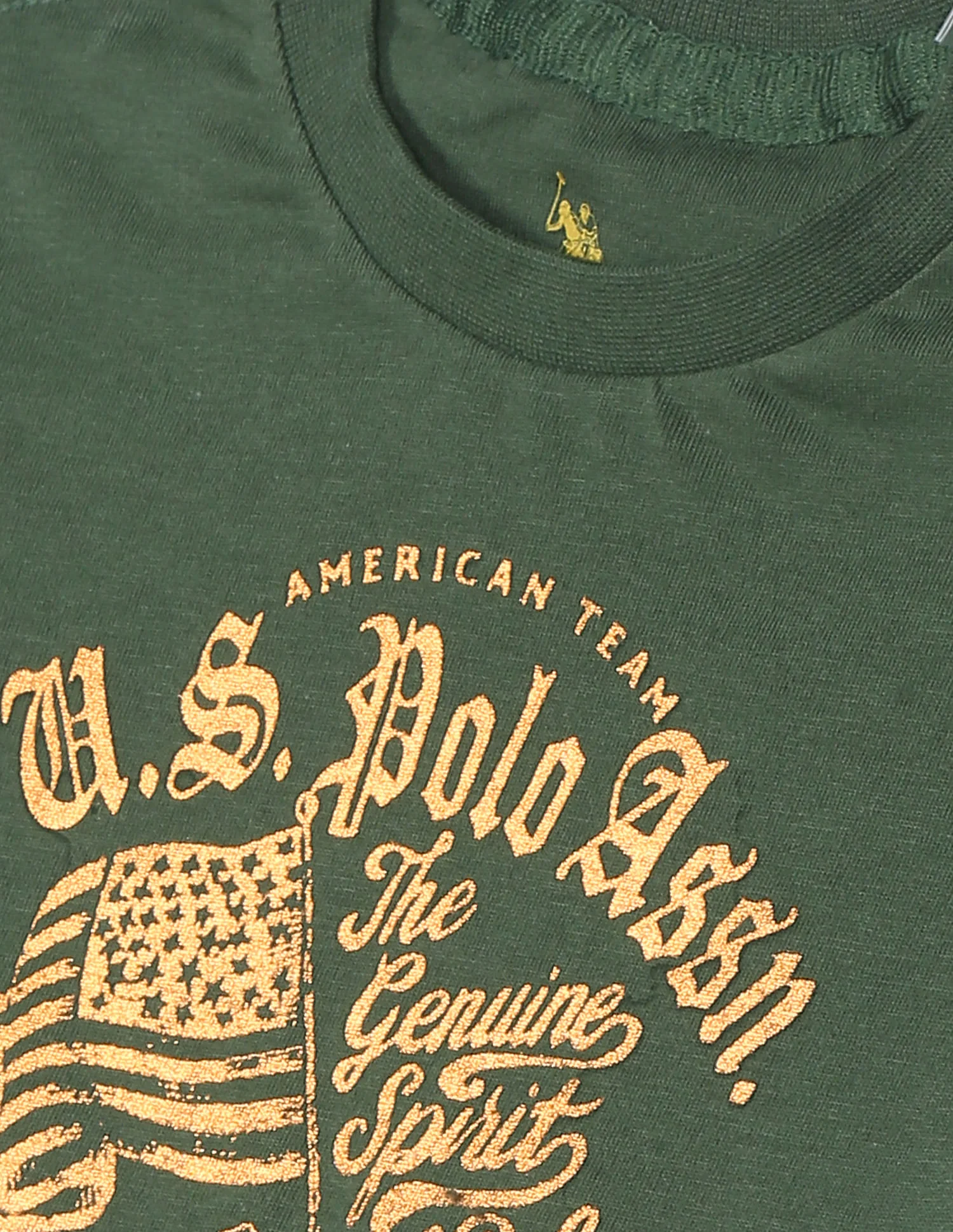 Crew Neck Brand Print T-Shirt - Image 3