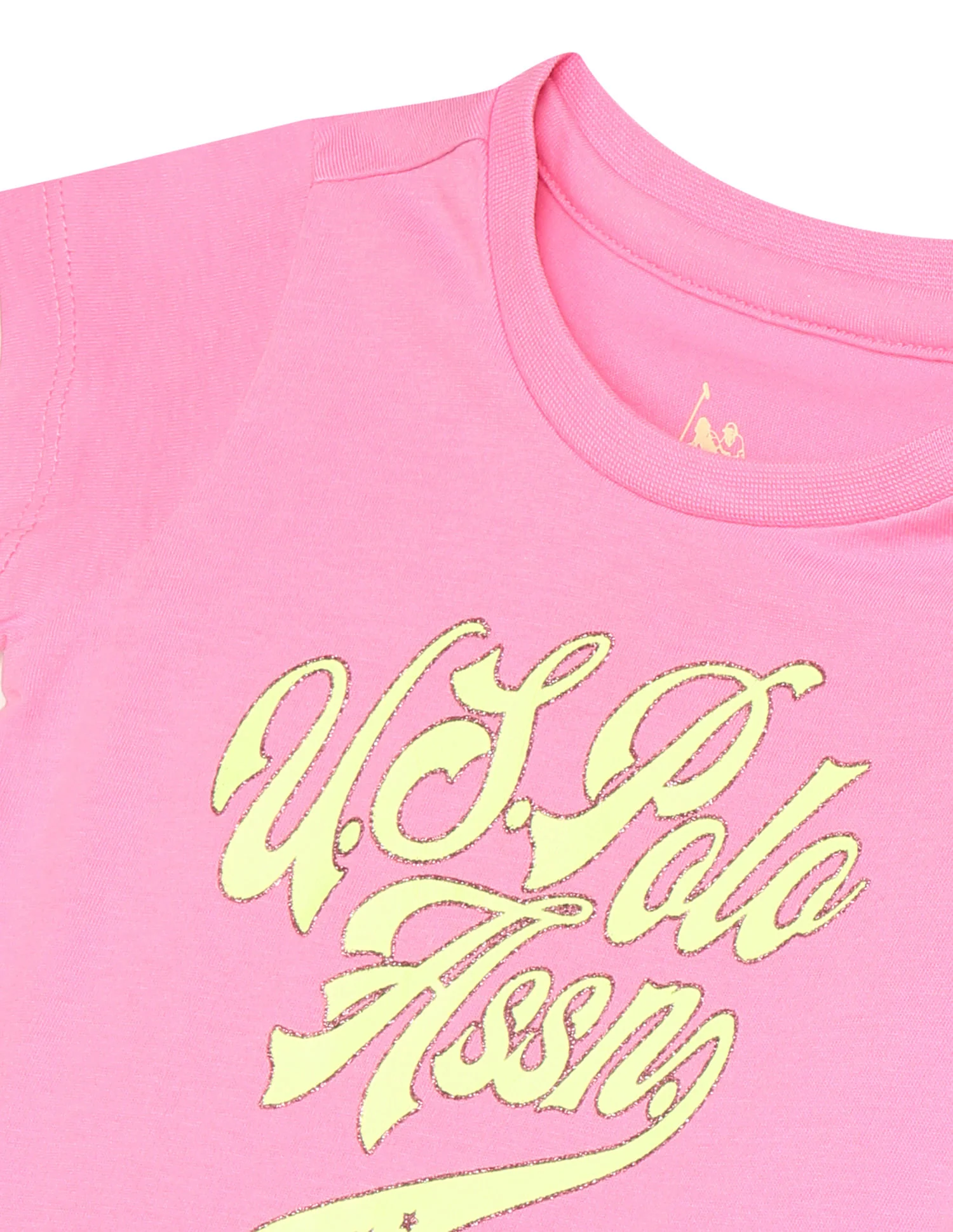 Crew Neck Brand Print T-Shirt - Image 3