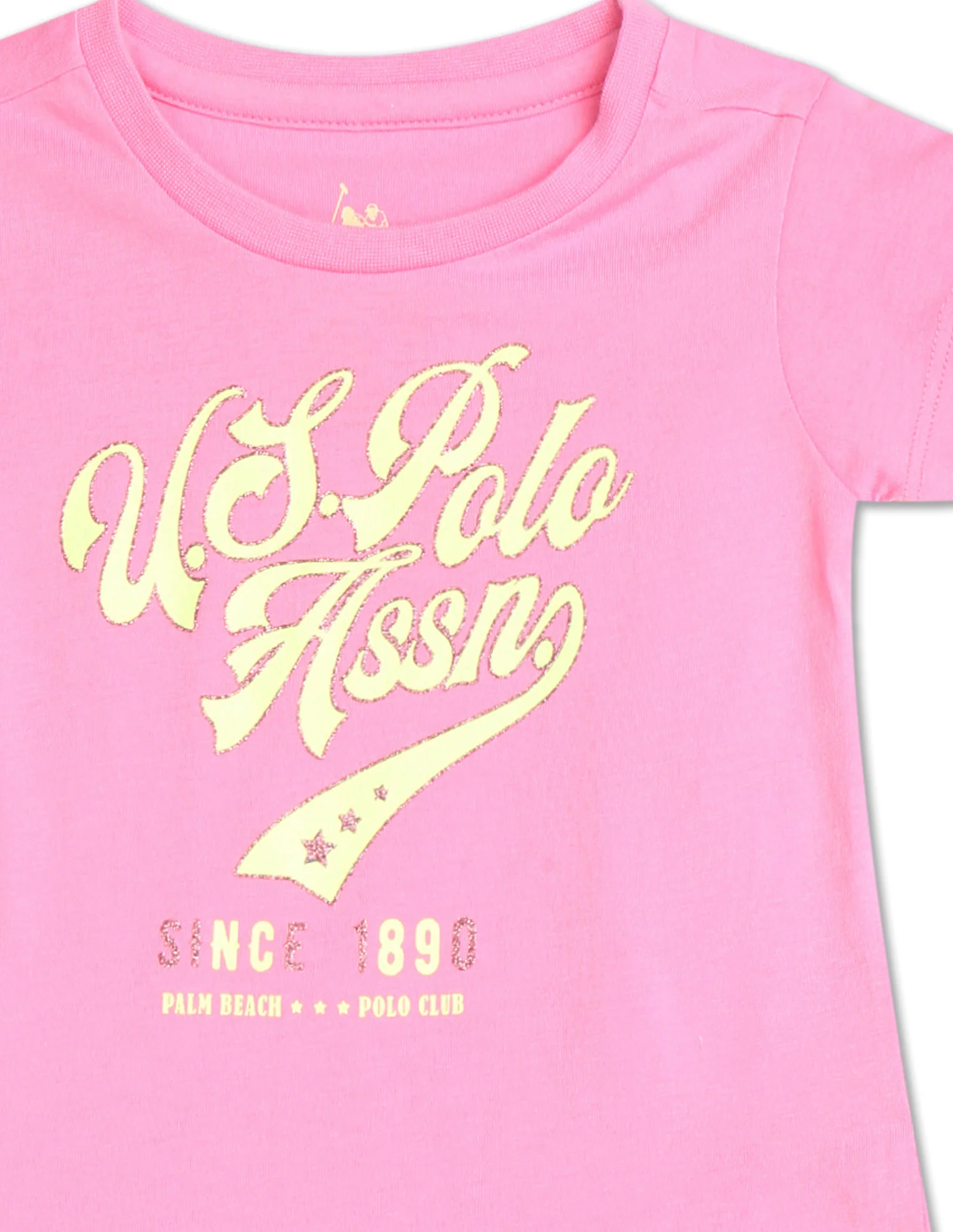 Crew Neck Brand Print T-Shirt - Image 4