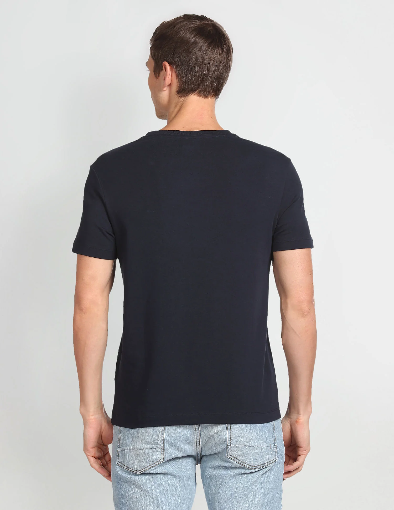 Crew Neck Brand Print T-Shirt - Image 5