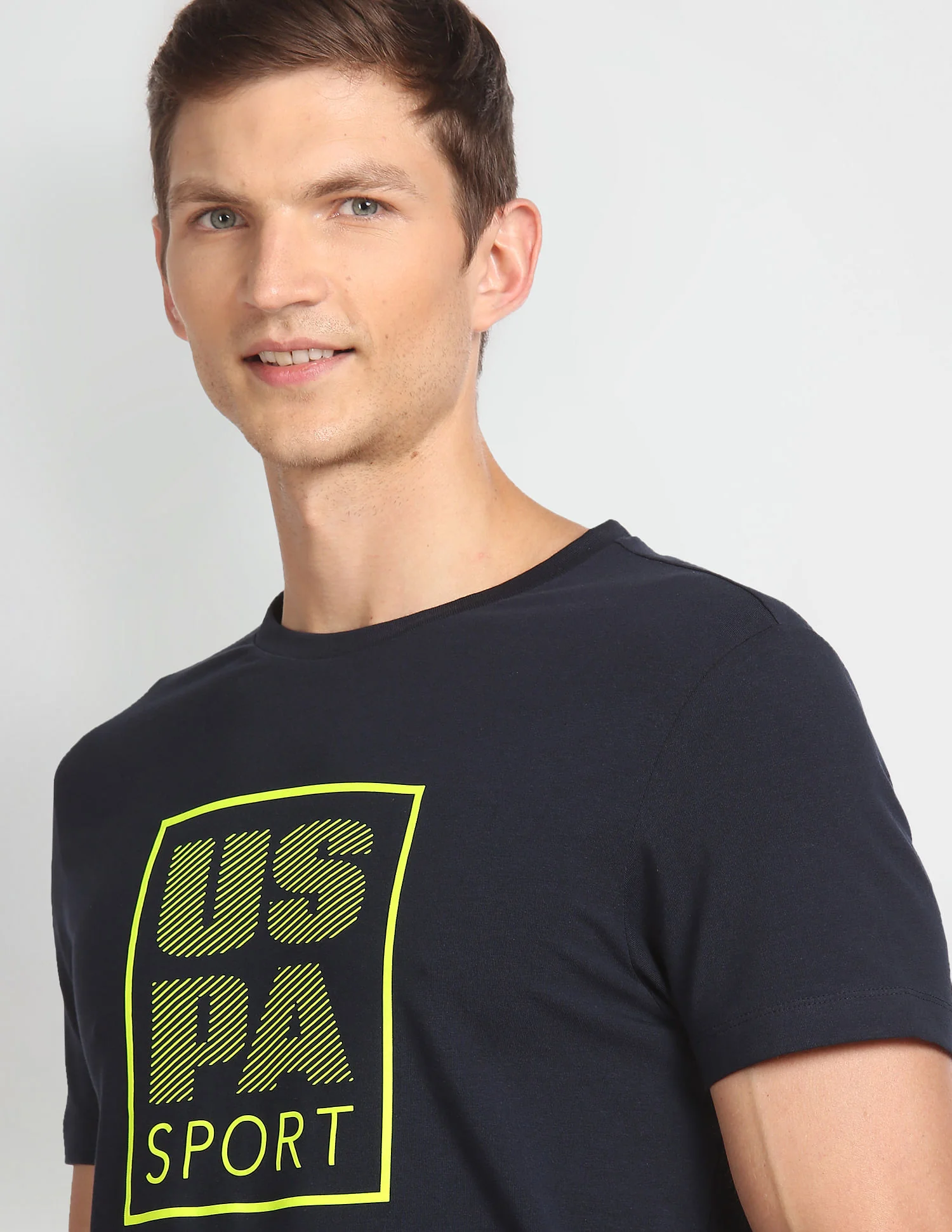 Crew Neck Brand Print T-Shirt - Image 6