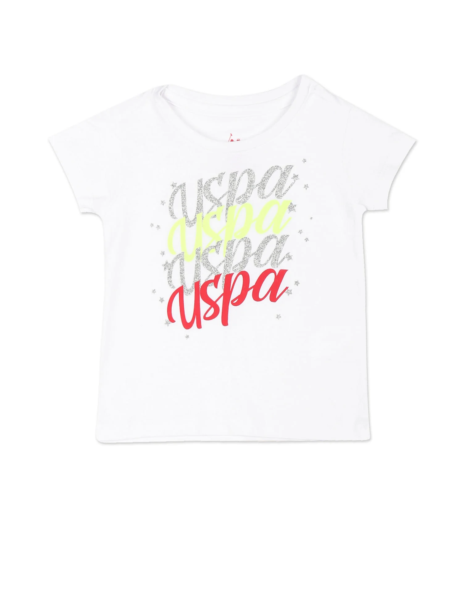 Crew Neck Brand Print T-Shirt