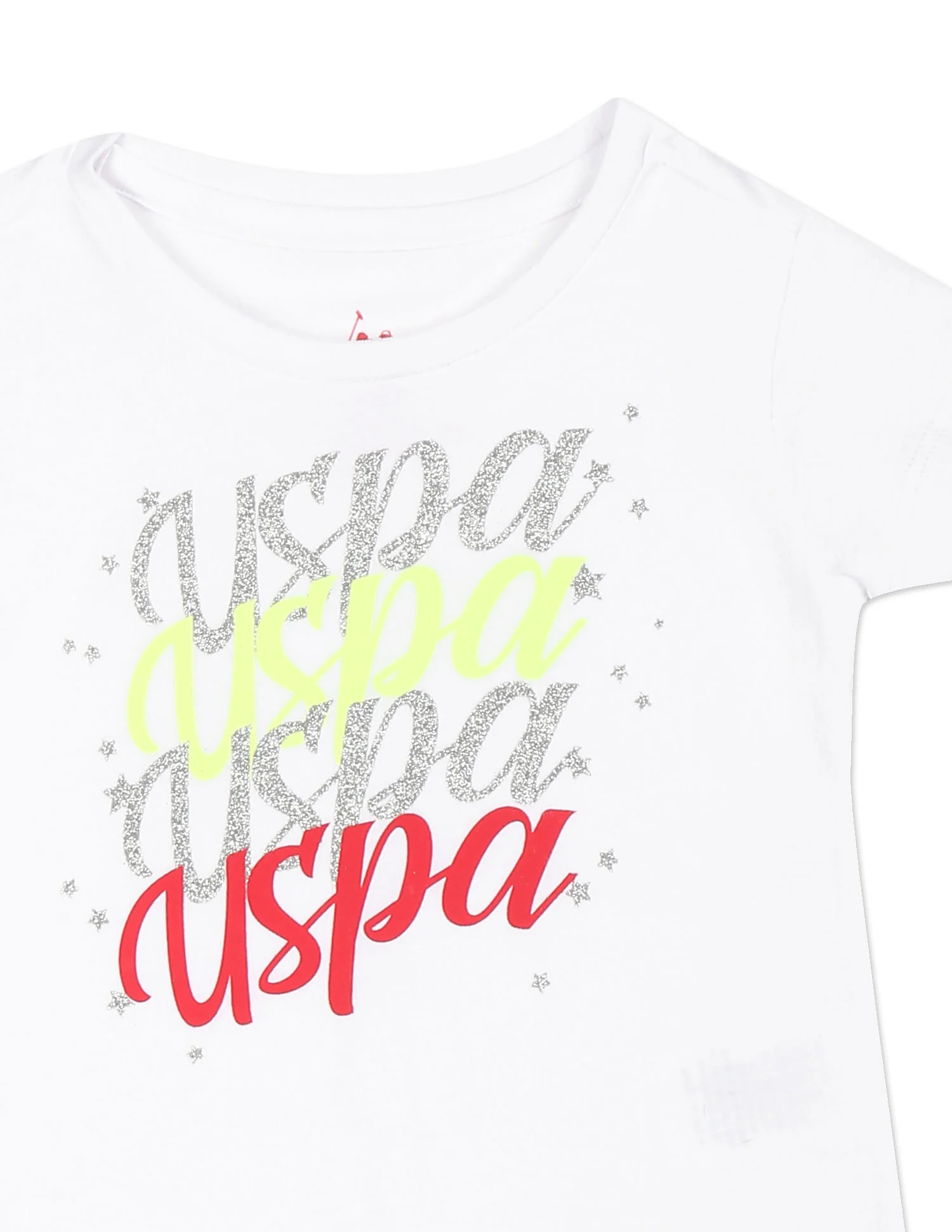 Crew Neck Brand Print T-Shirt - Image 4