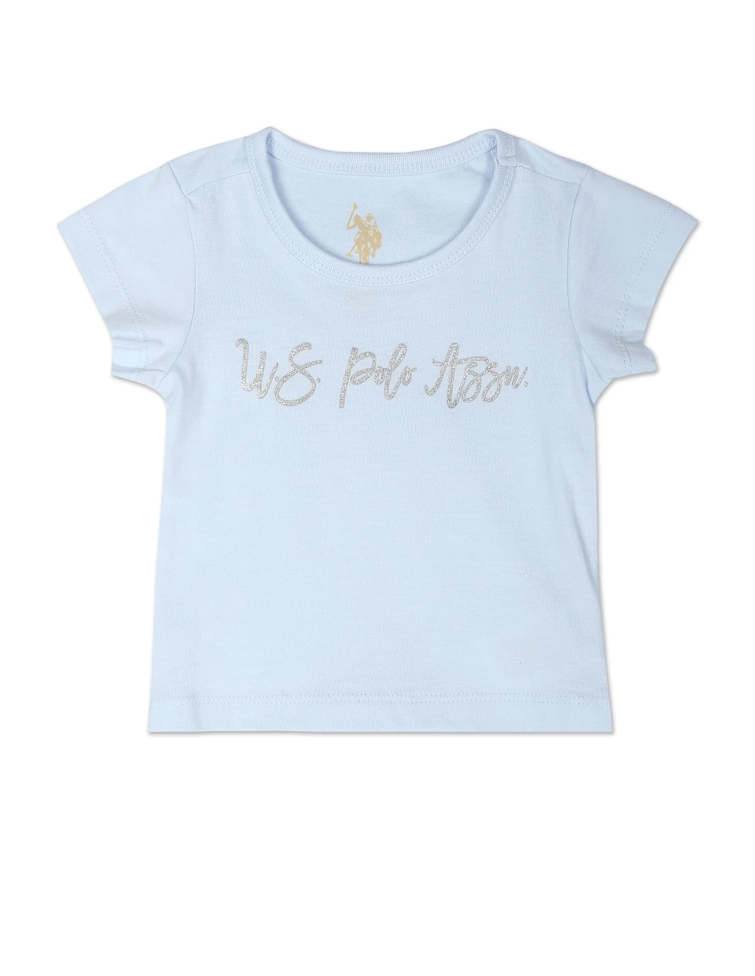 Crew Neck Brand Print T-Shirt - Pack Of 2 - Image 3