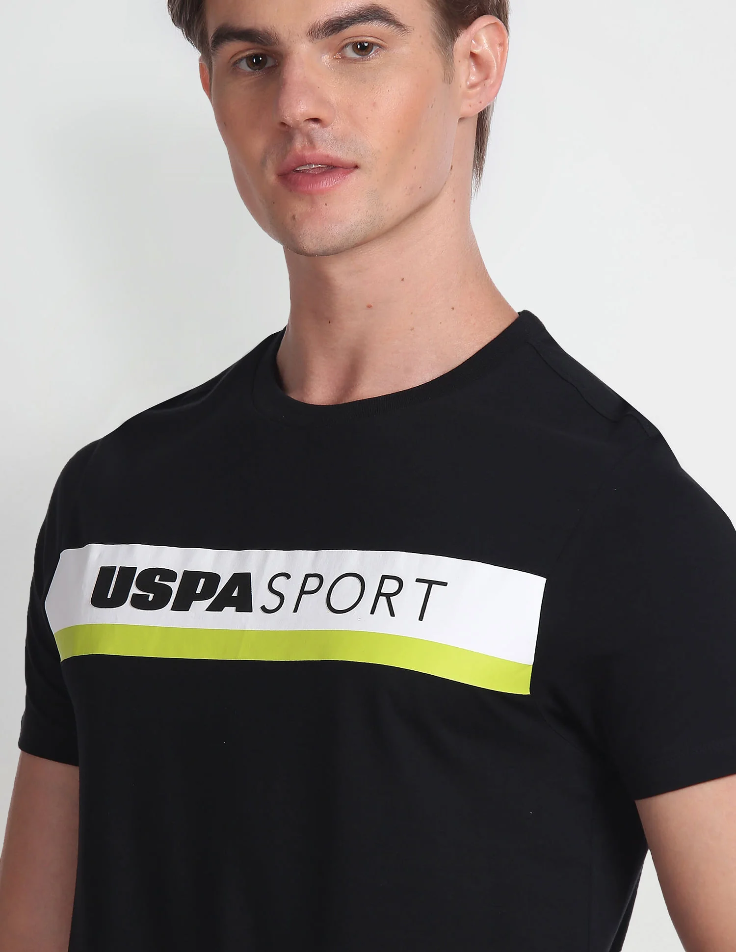 Crew Neck Brand Print T-Shirt - Image 7