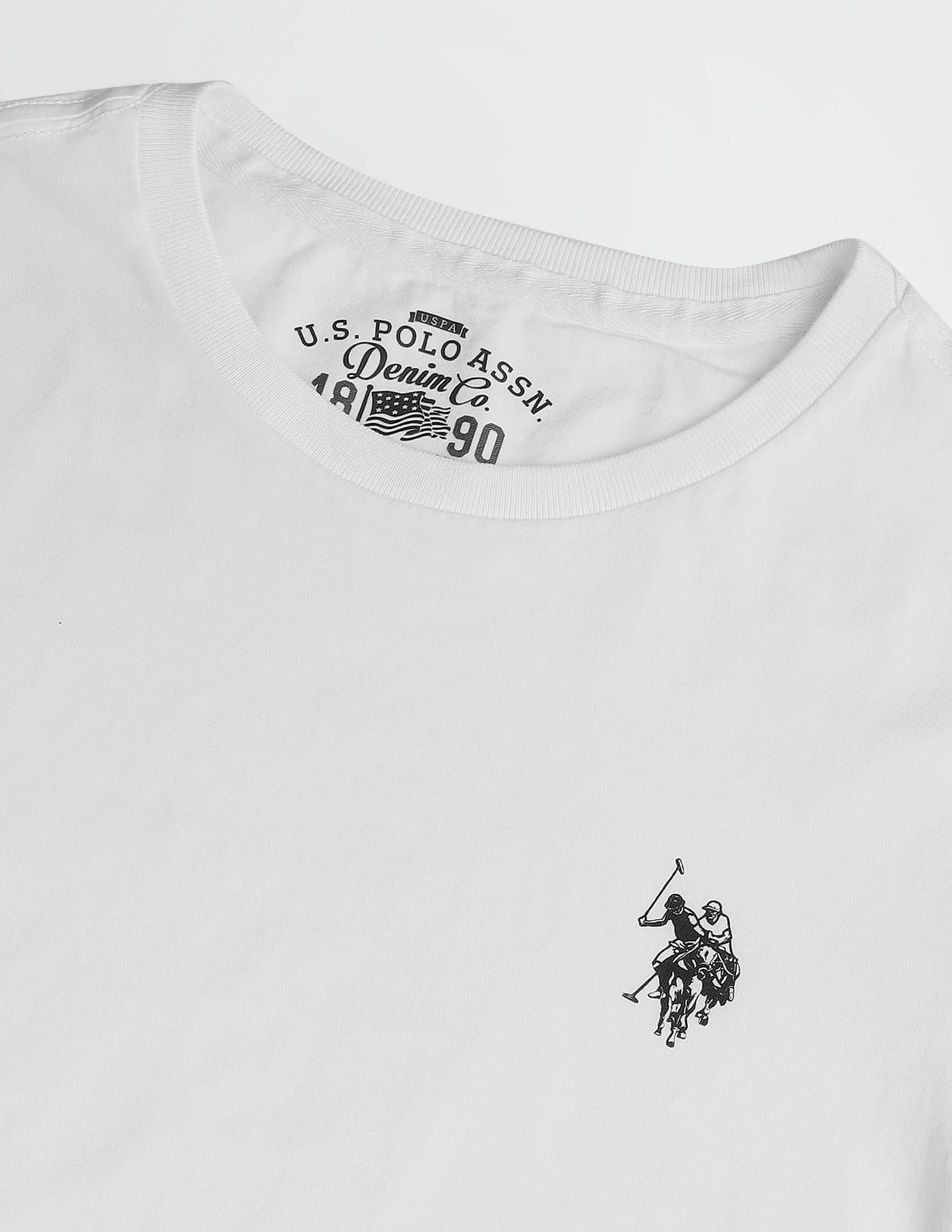 Crew Neck Brand Print T-Shirt - Image 2