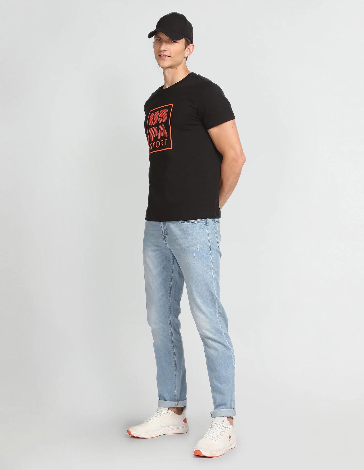 Crew Neck Brand Print T-Shirt - Image 3