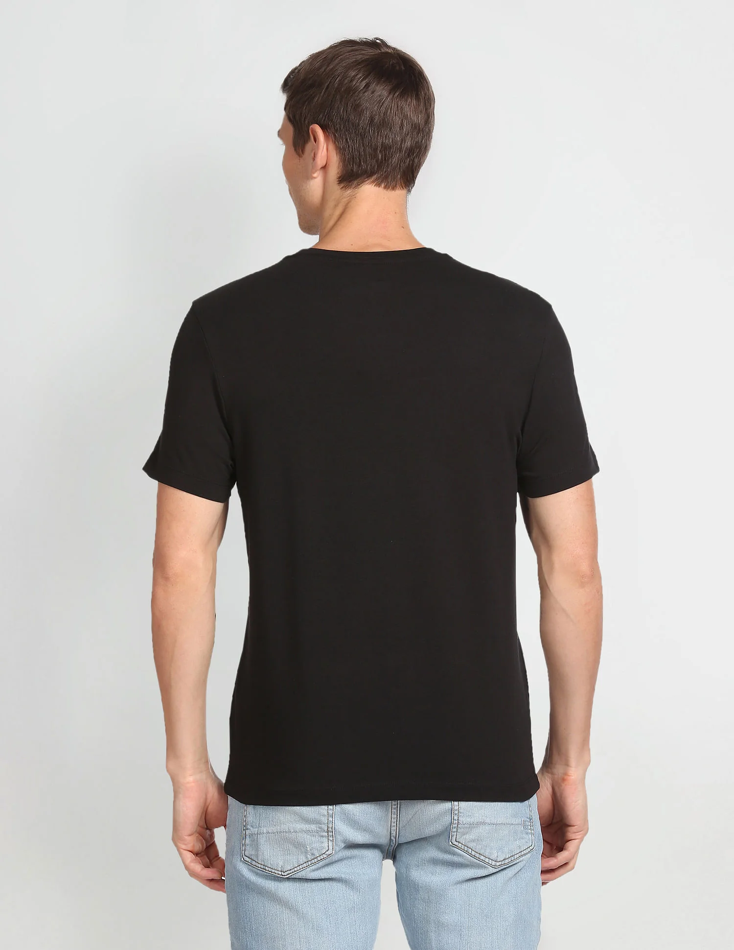 Crew Neck Brand Print T-Shirt - Image 4