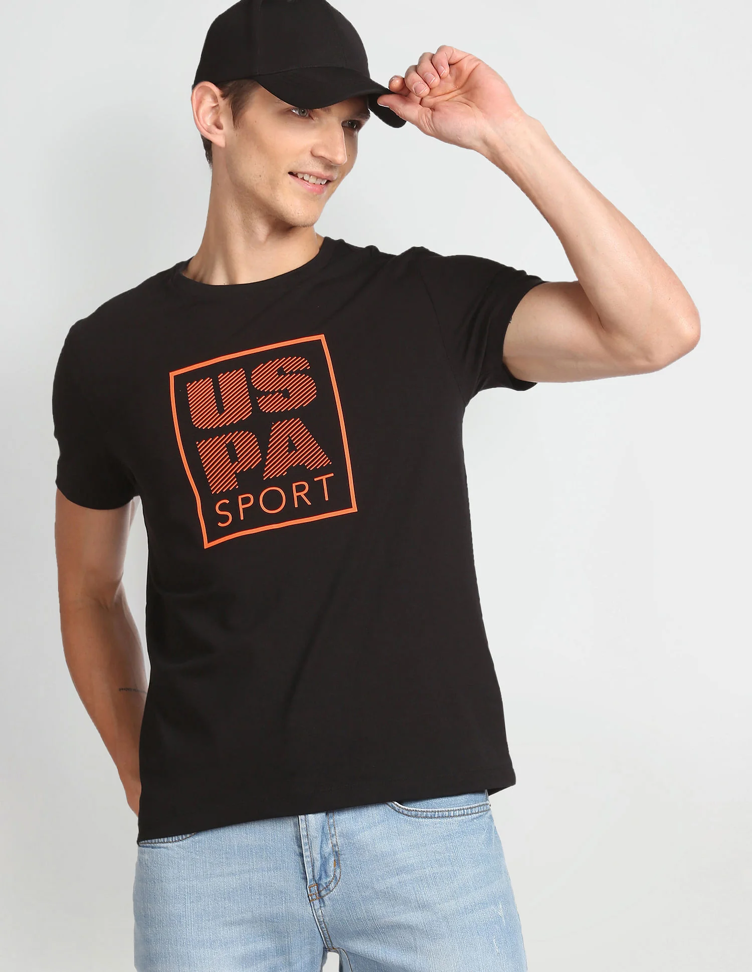Crew Neck Brand Print T-Shirt - Image 6