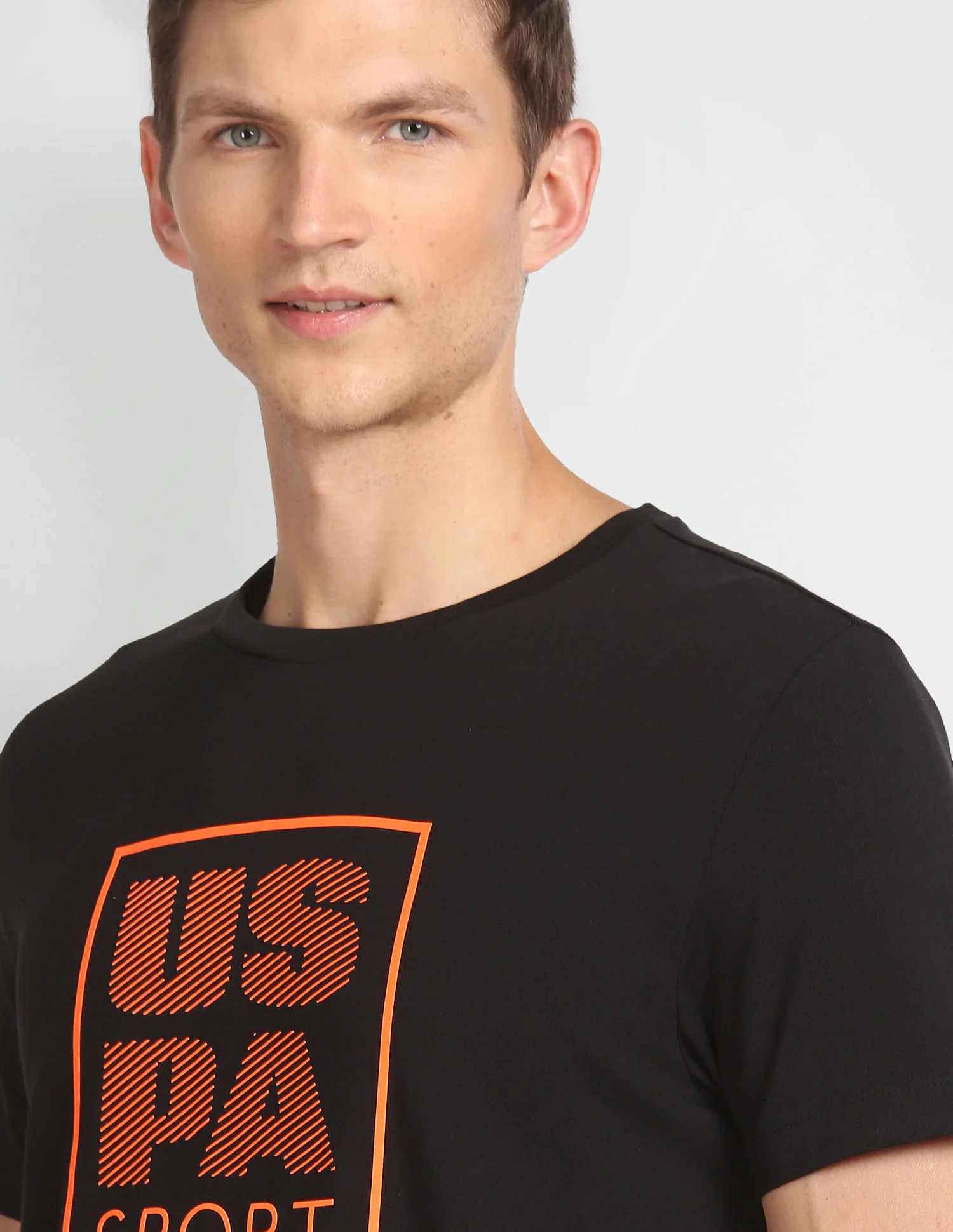 Crew Neck Brand Print T-Shirt - Image 7